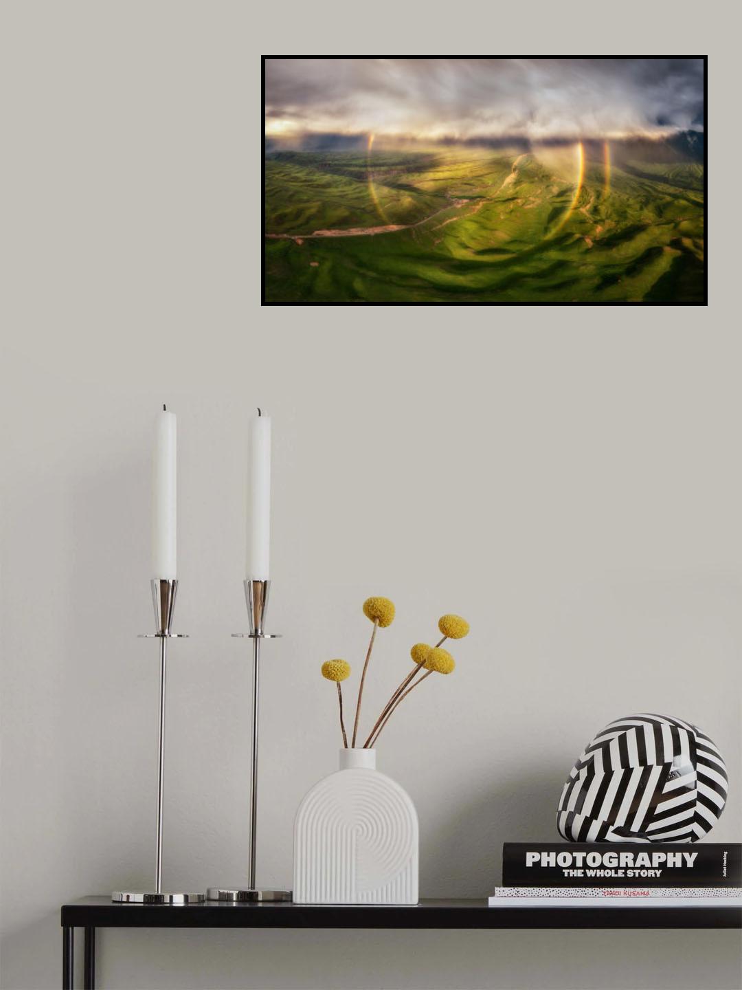 Rainbow hanging upside down in the sky Poster och Canvastavla