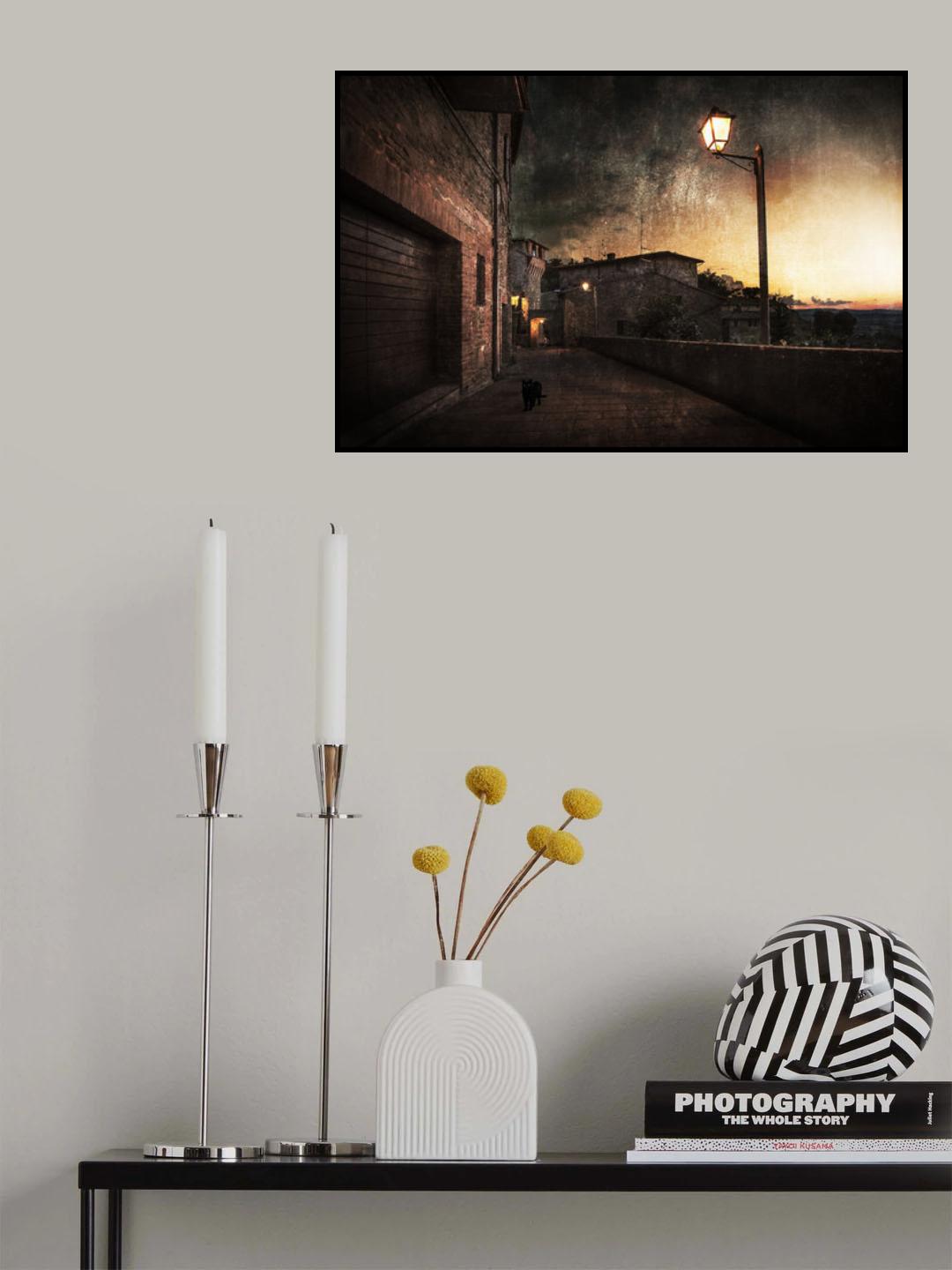 Panicale at sunset Poster och Canvastavla