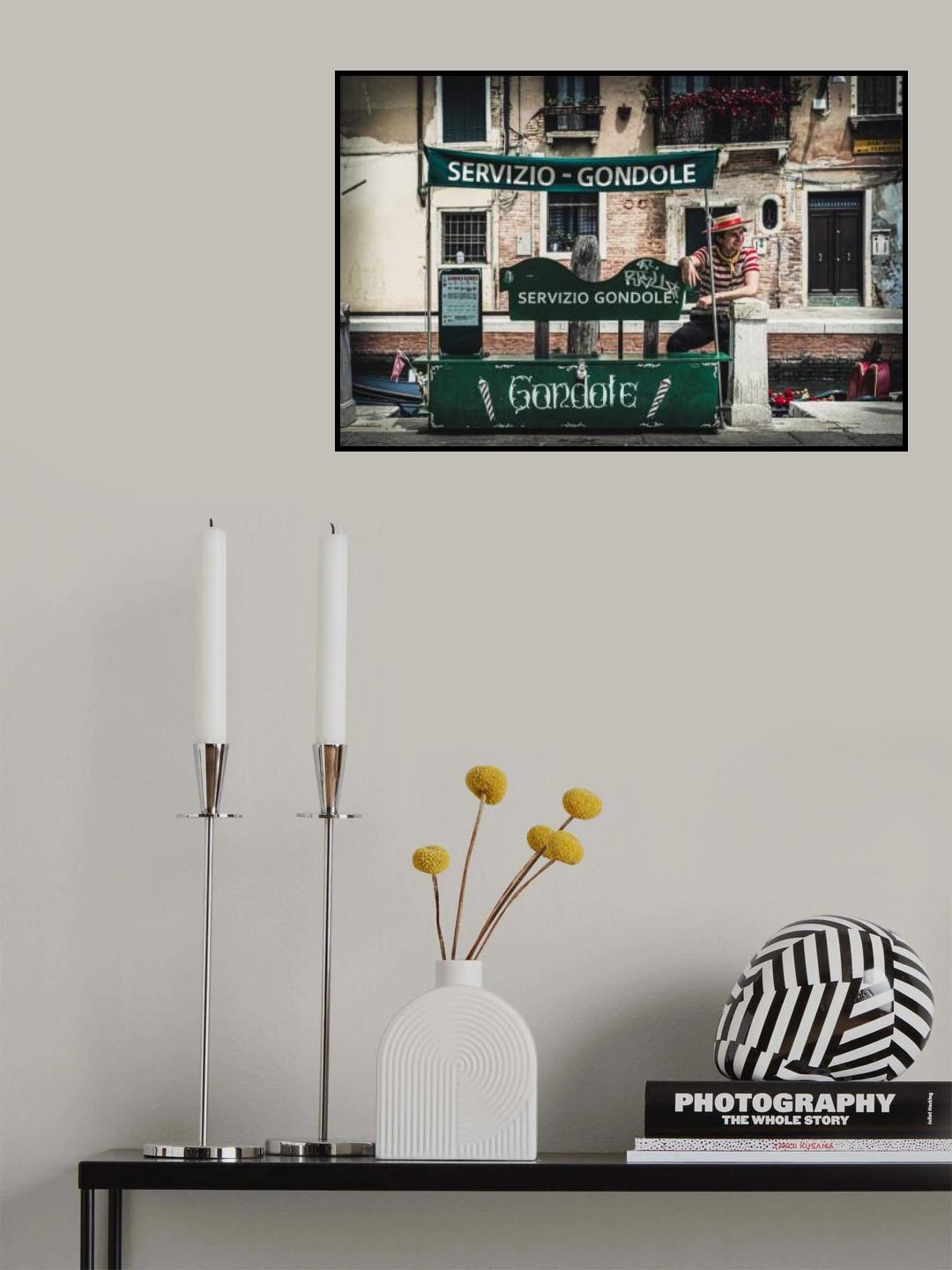 The happy gondolier Poster och Canvastavla