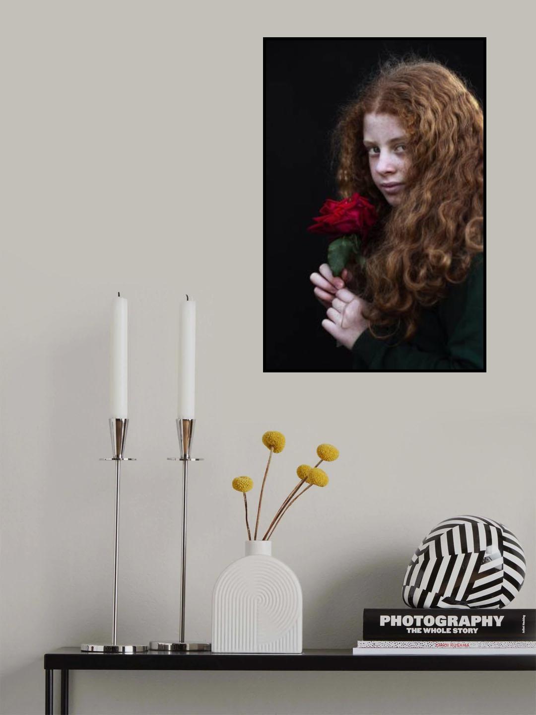 Freckled Girl Poster och Canvastavla