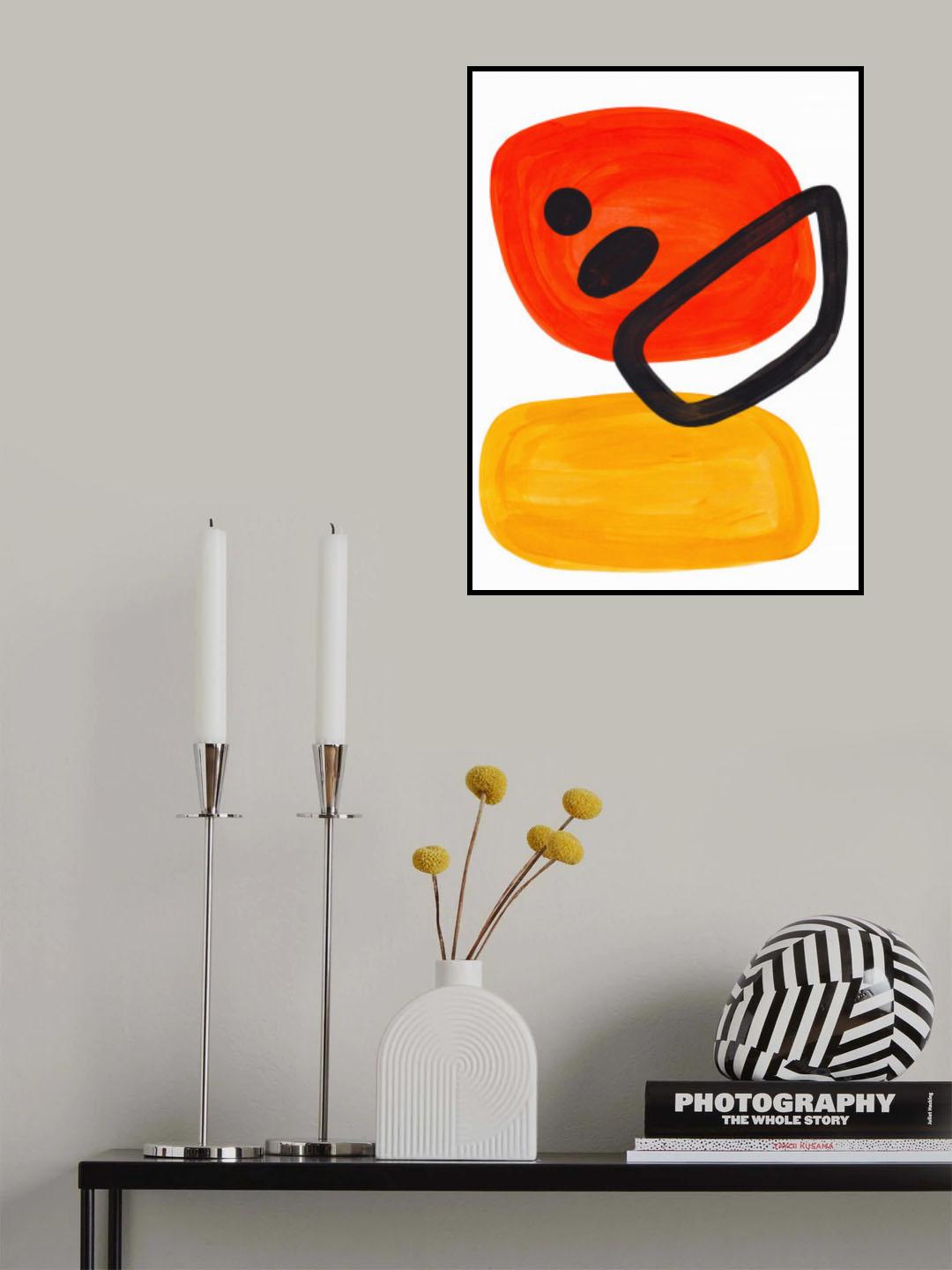 Sunset Orbit Poster och Canvastavla