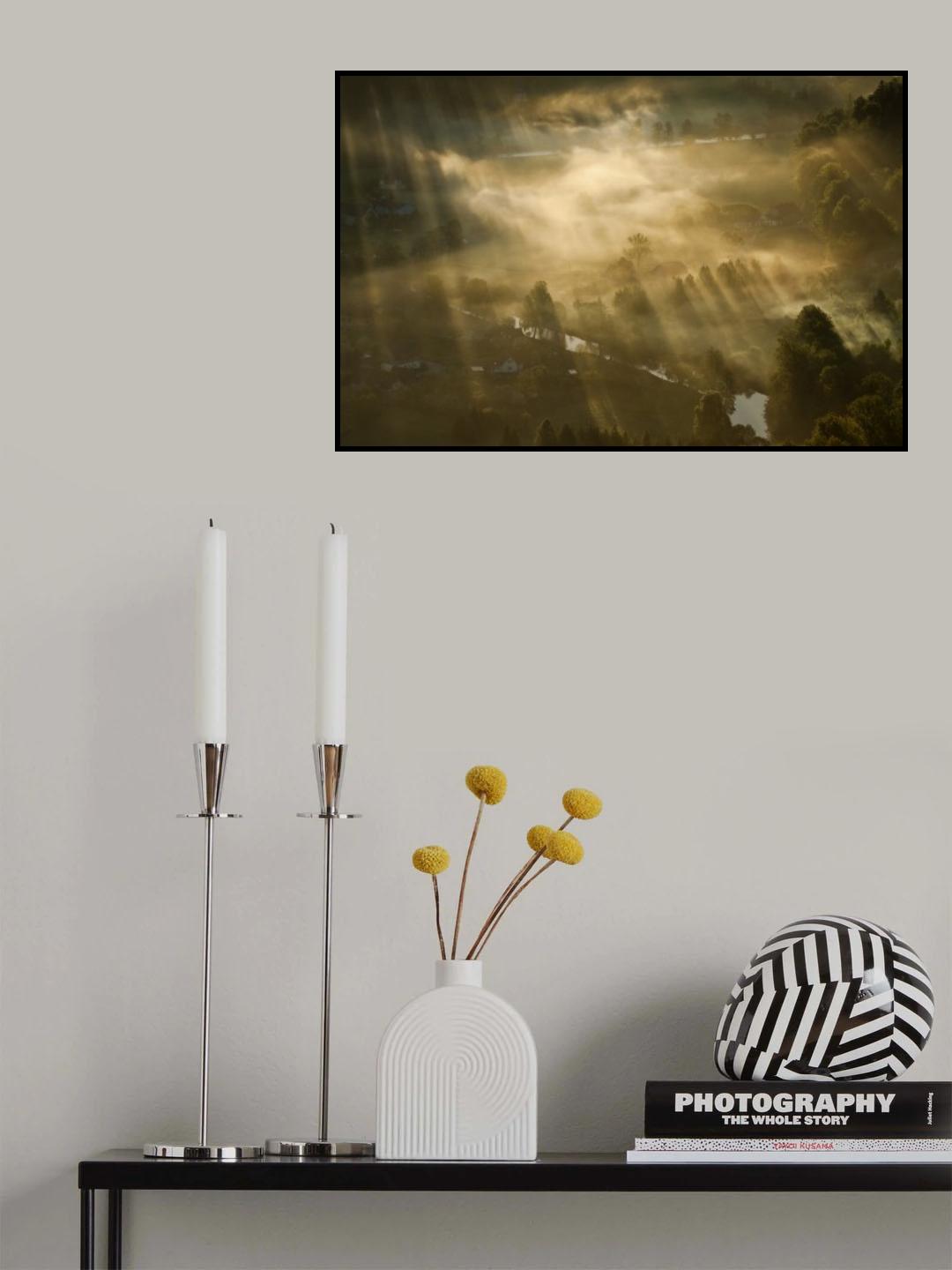 Mist,Light And Silence. Poster och Canvastavla