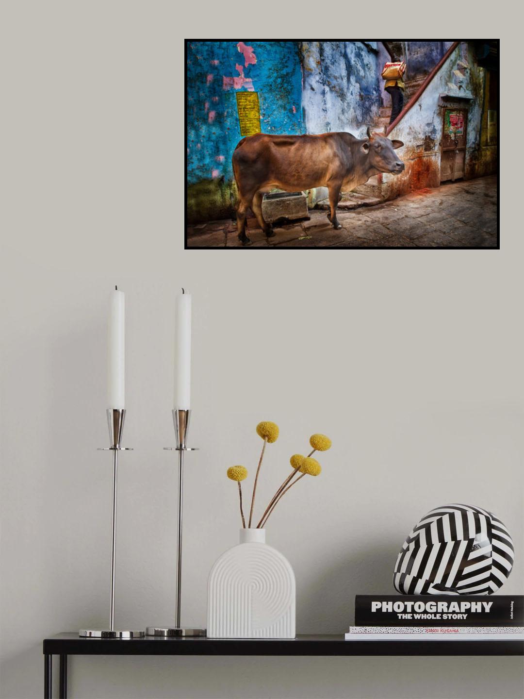Varanasi Alley, 2019 Poster och Canvastavla