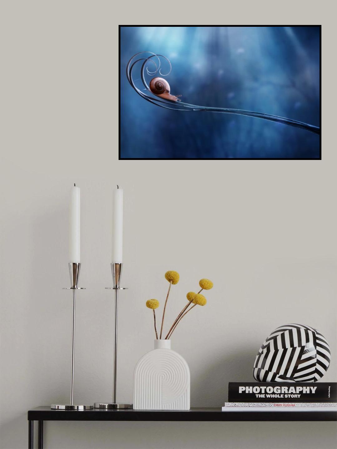 Beautifull Snail Poster och Canvastavla