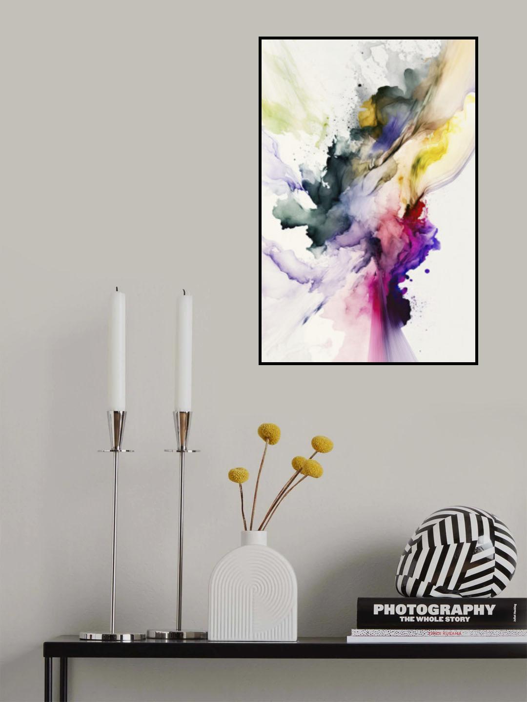 Dancing Colors Poster och Canvastavla