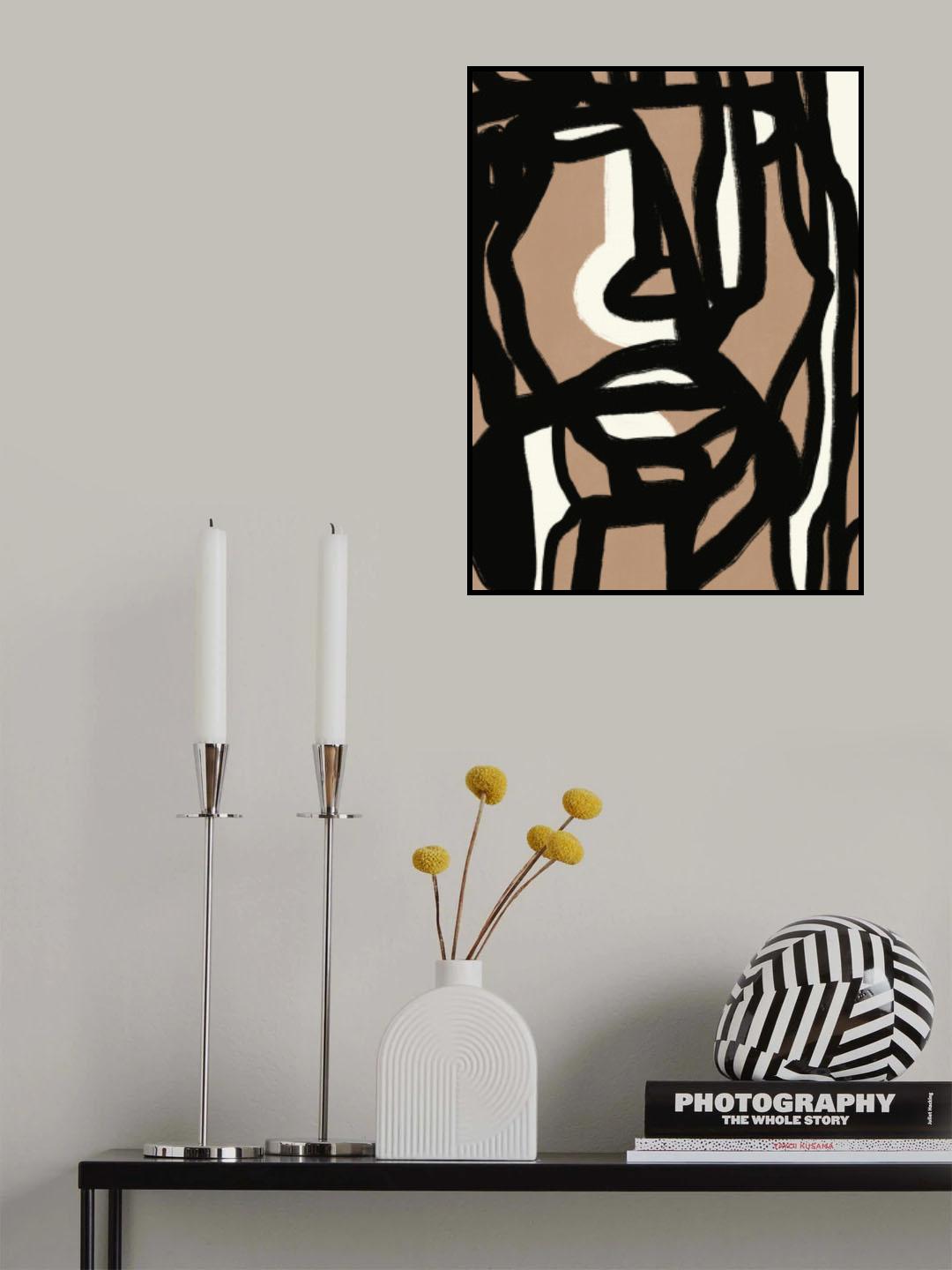 Bold line composition 09 Poster och Canvastavla