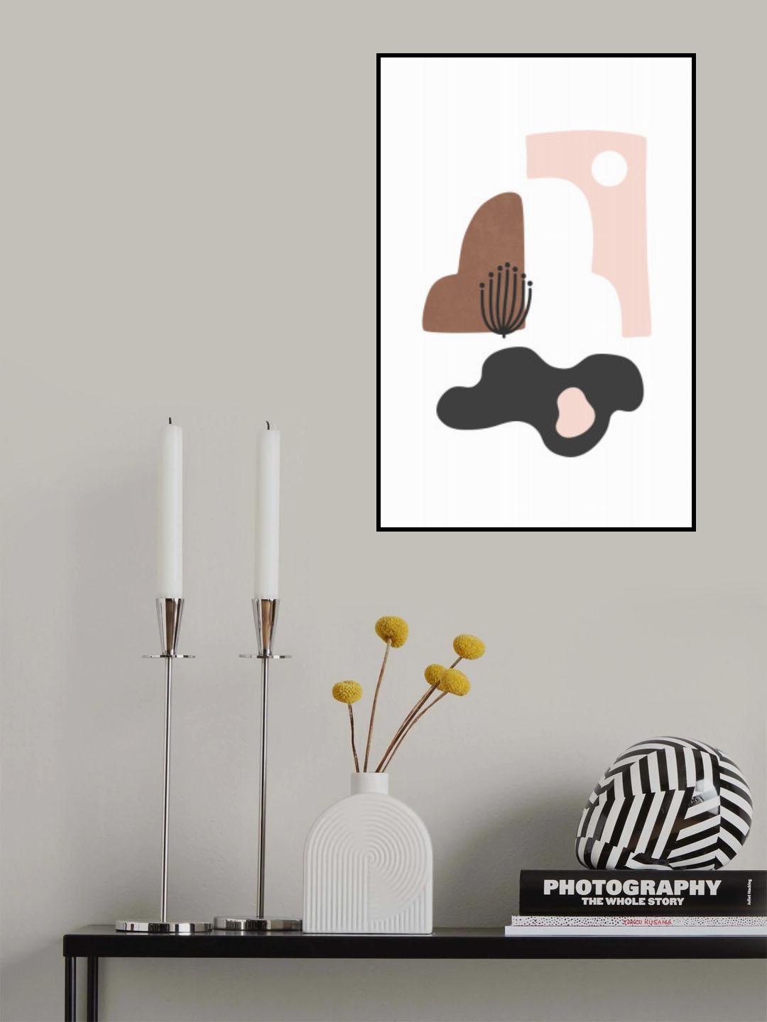 Tropical Villa Color and Shapes 31 Poster och Canvastavla