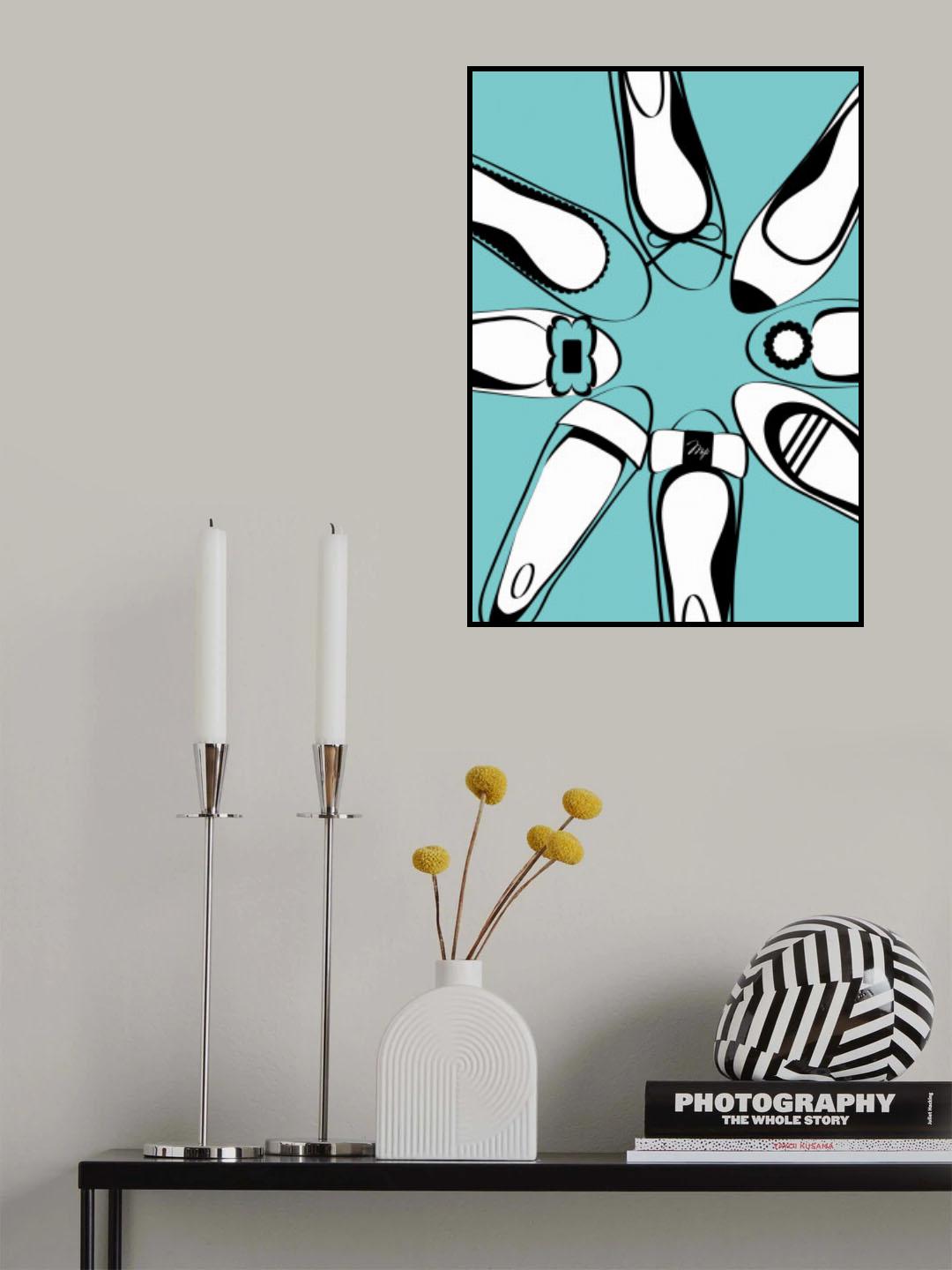 Blue Ballerinas Poster och Canvastavla