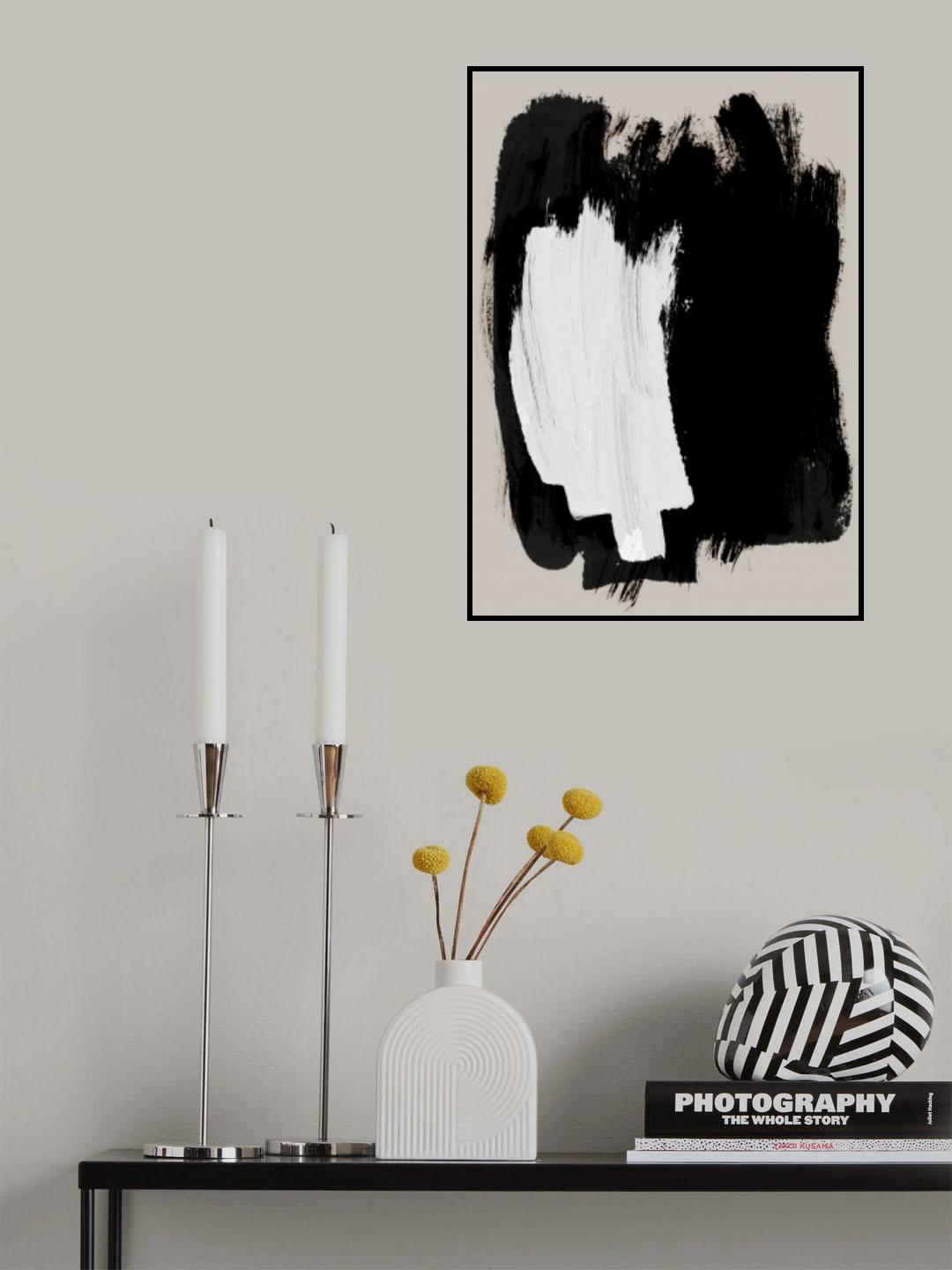 Abstract Brush Strokes 16 Poster och Canvastavla