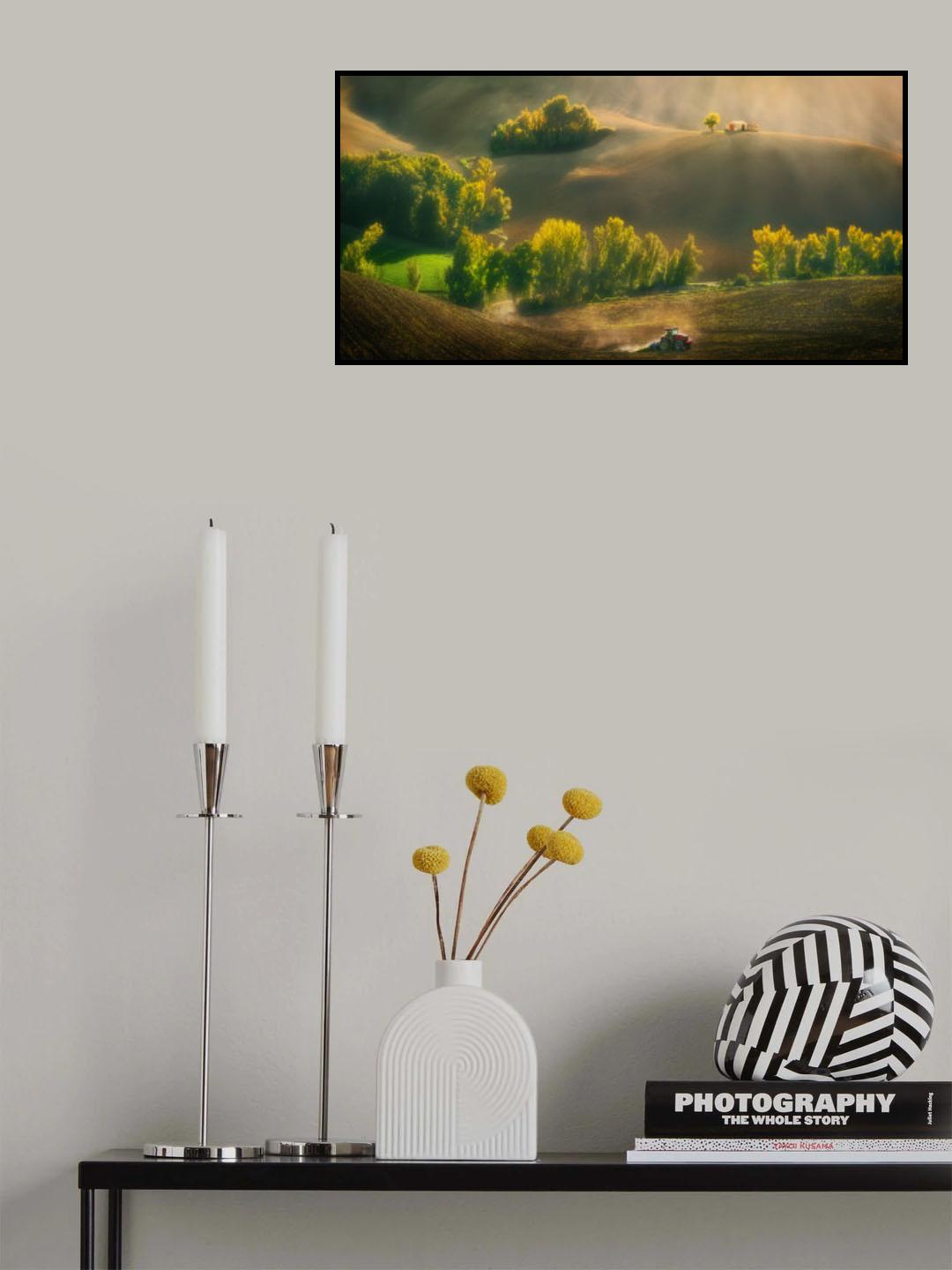 Autumn fields... Poster och Canvastavla