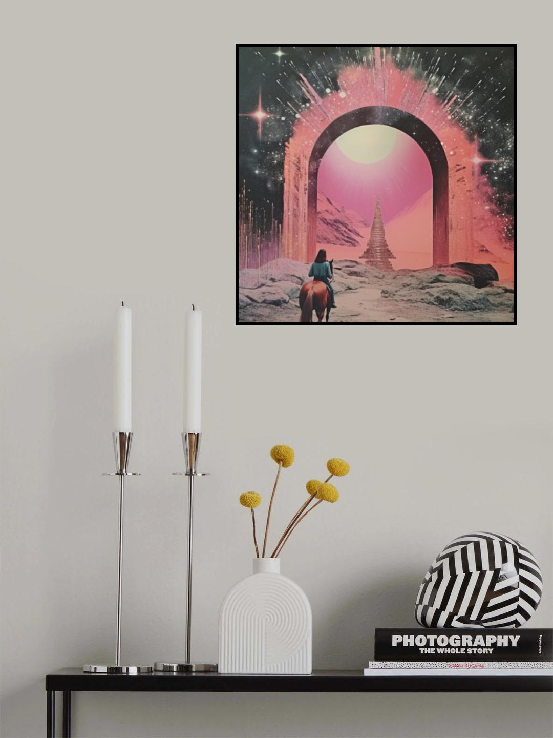 Through the Portal Collage Art Poster och Canvastavla