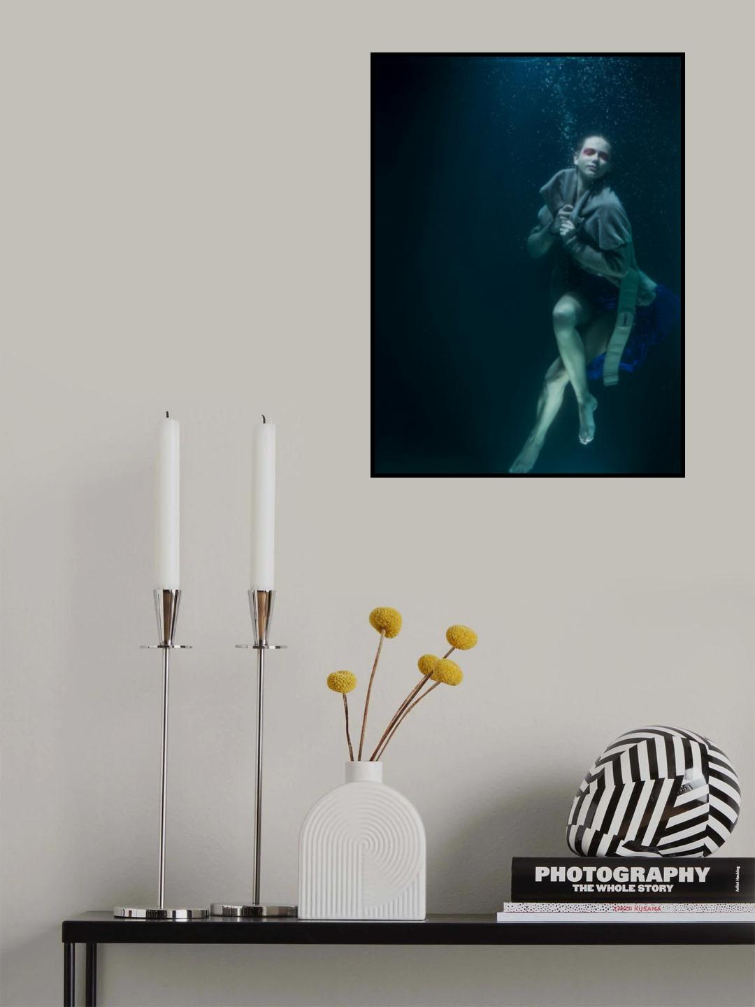 underwater artistic portrait shooting Poster och Canvastavla