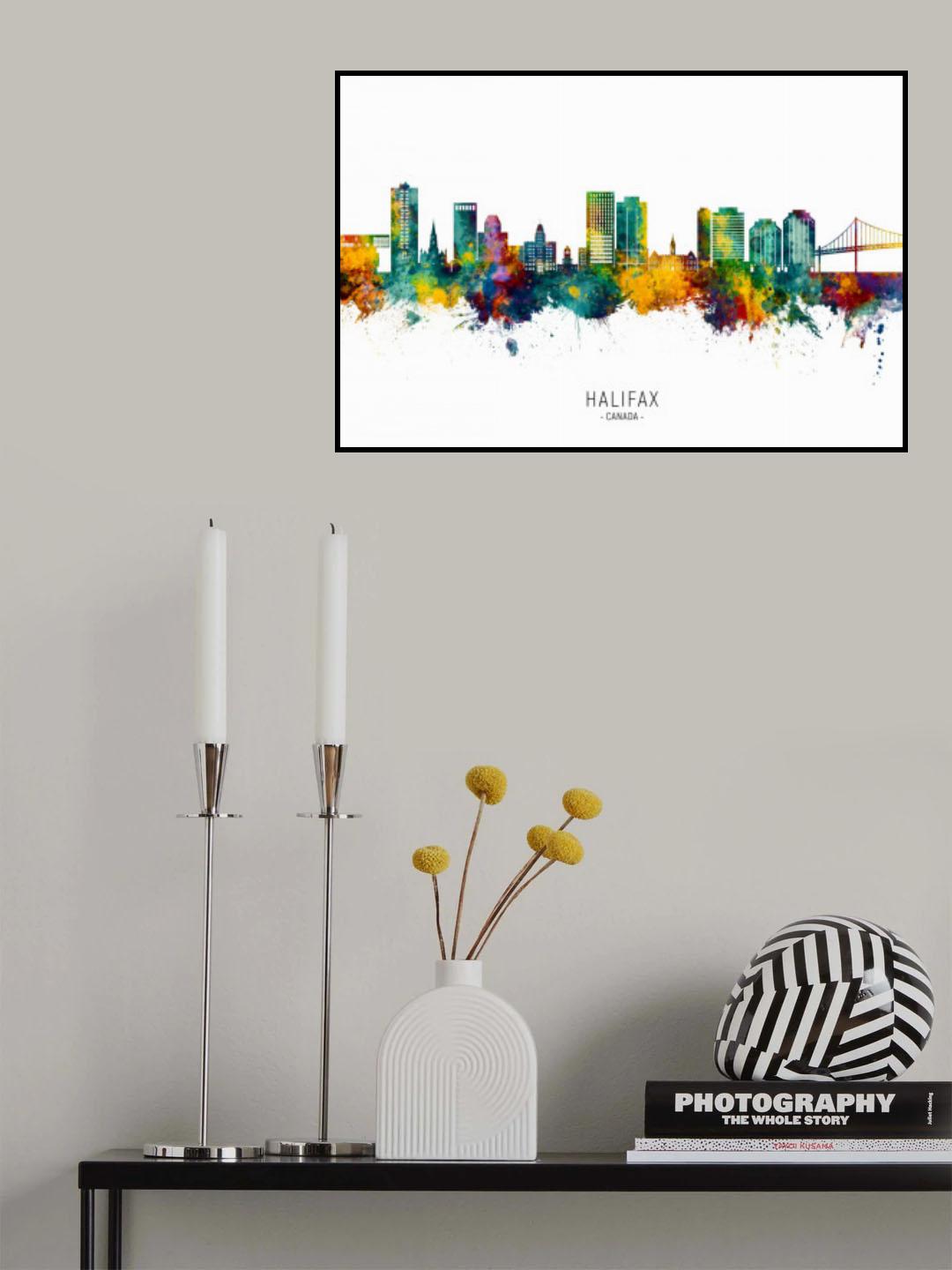 Halifax Canada Skyline Poster och Canvastavla