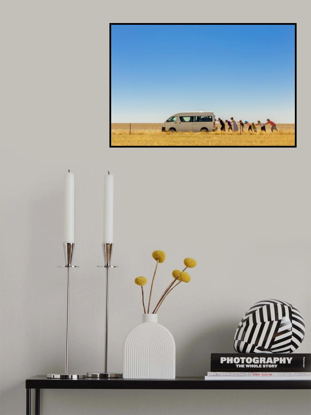 2.500 Km around Australia Poster och Canvastavla