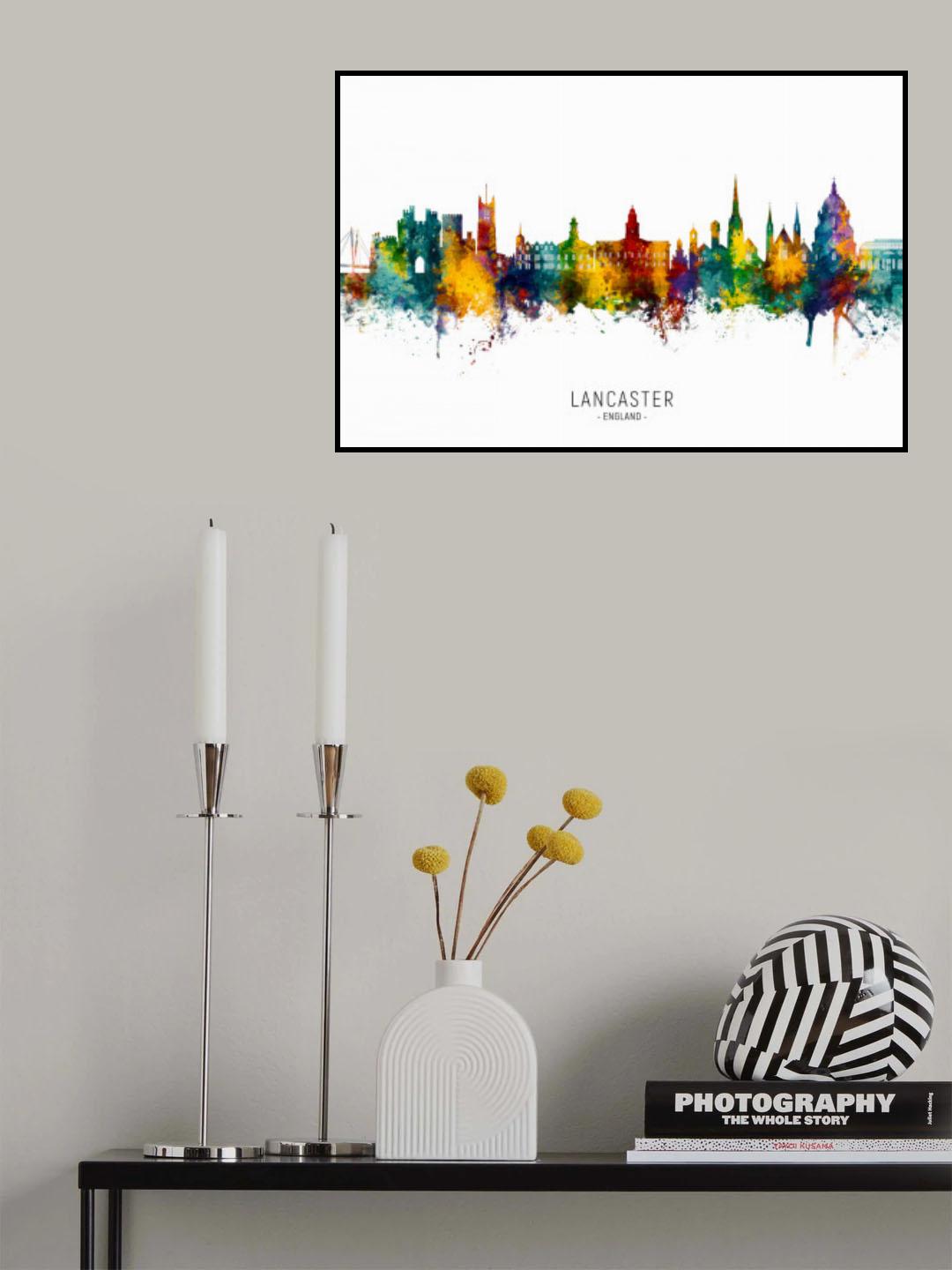 Lancaster England Skyline Poster och Canvastavla