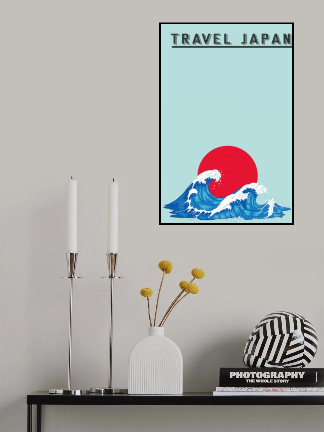 Japanese Waves Poster och Canvastavla