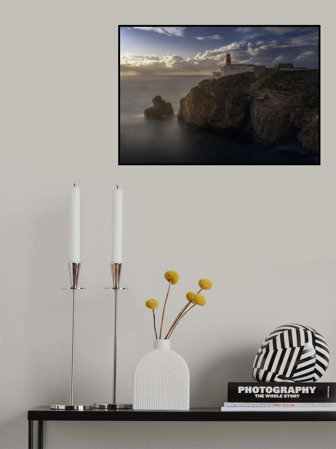 Warming Winter Sunset Poster och Canvastavla