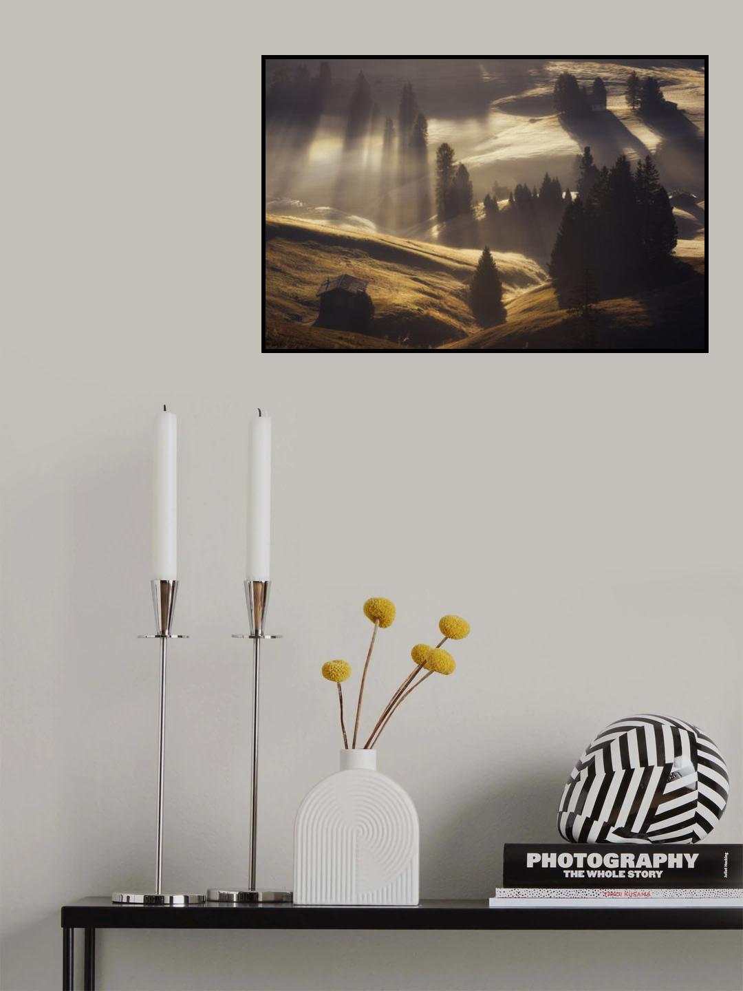 Sunrise in Dolomites Poster och Canvastavla