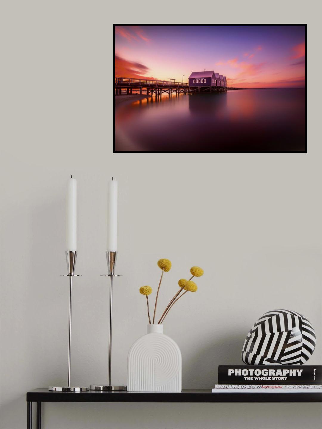Busselton Sunset Poster och Canvastavla