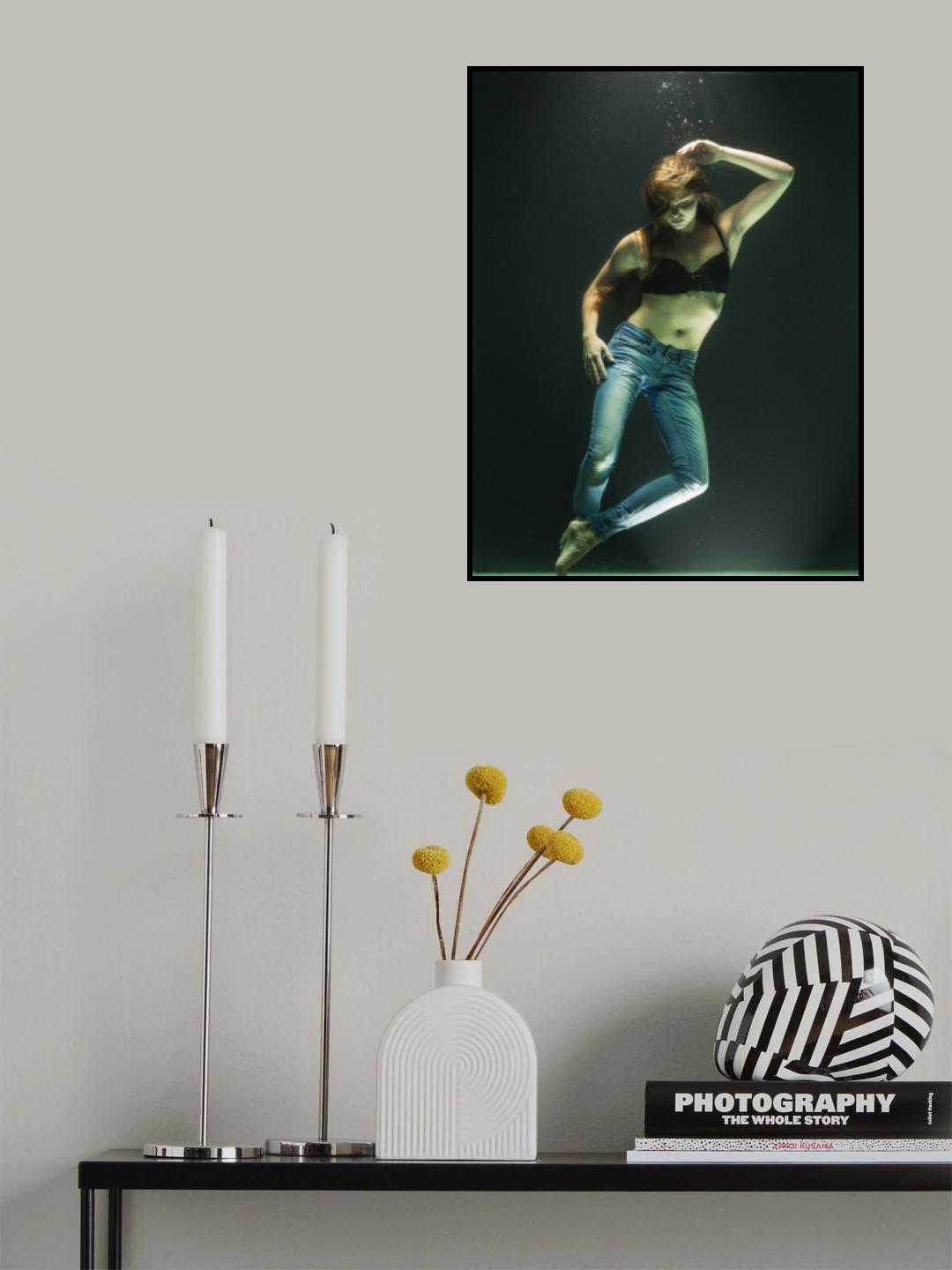 underwater artistic portrait shooting Poster och Canvastavla