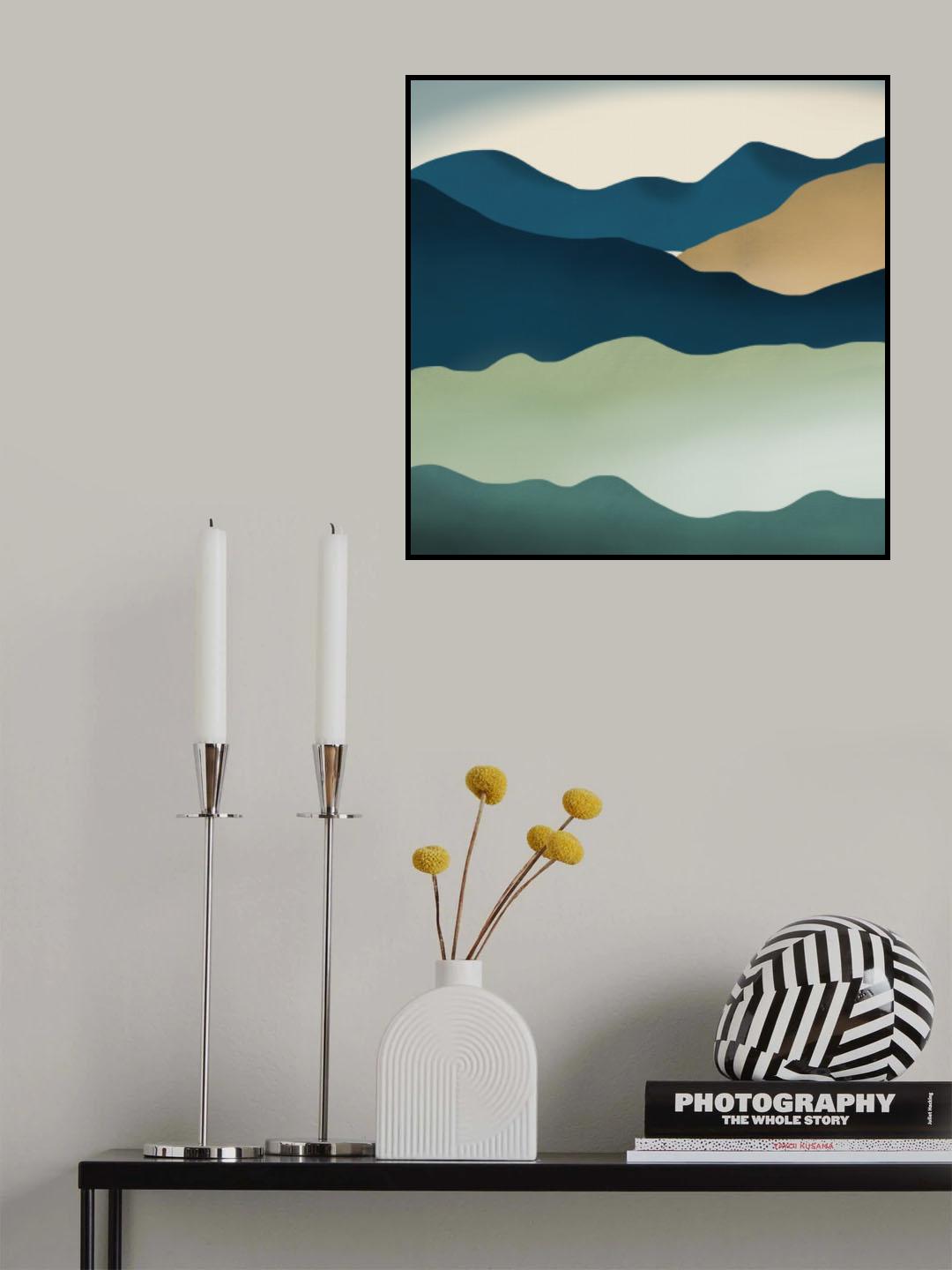 Whimsical Hills Poster och Canvastavla