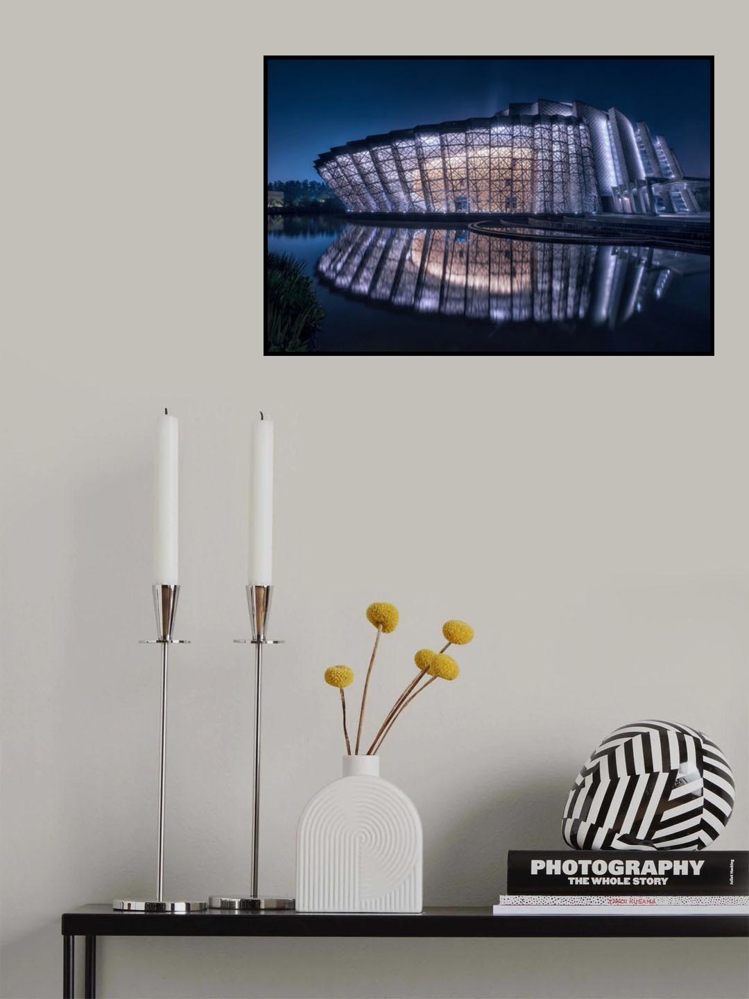 Wuzhen Theater Poster och Canvastavla