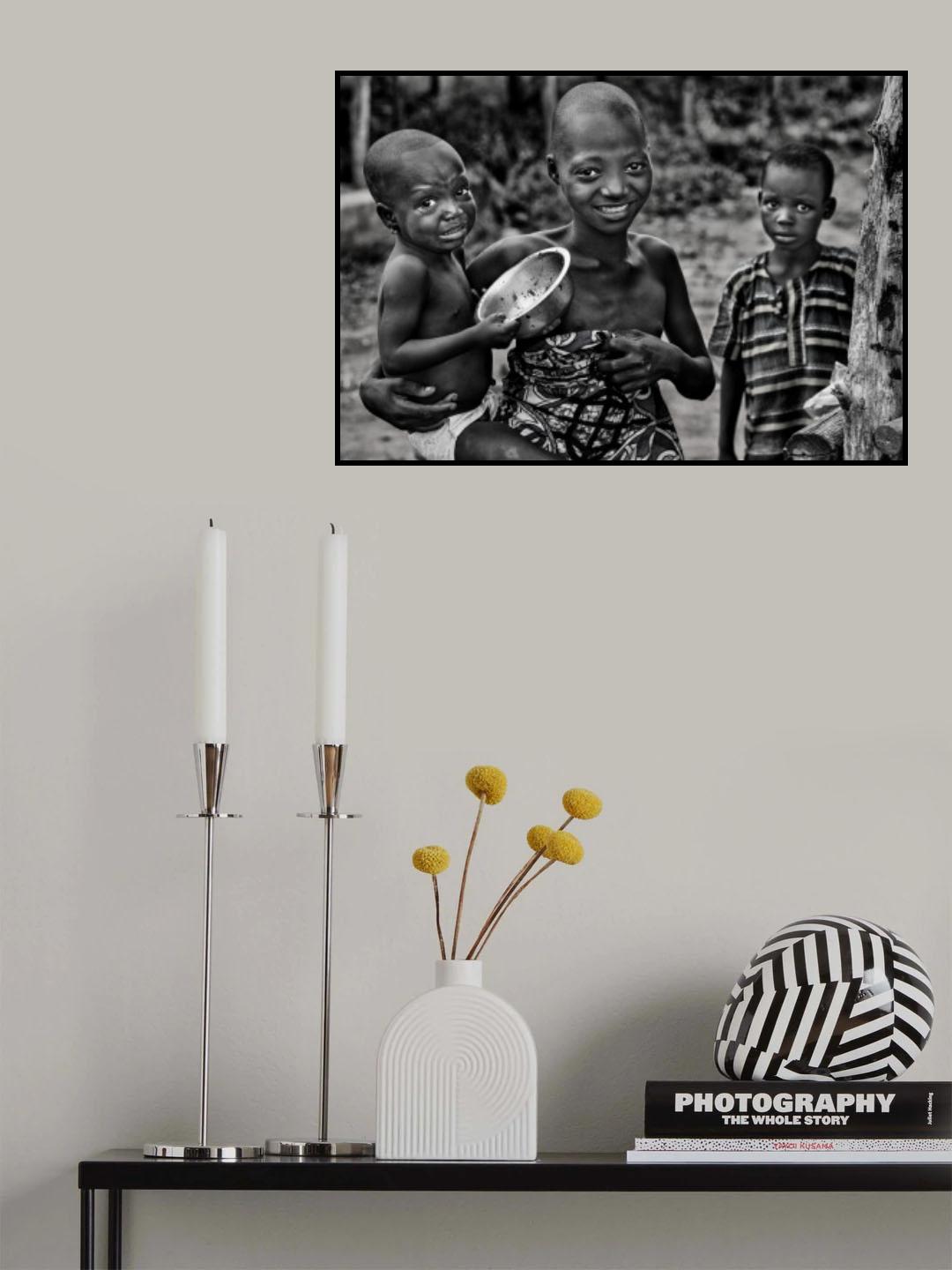 Children from Benin. Poster och Canvastavla