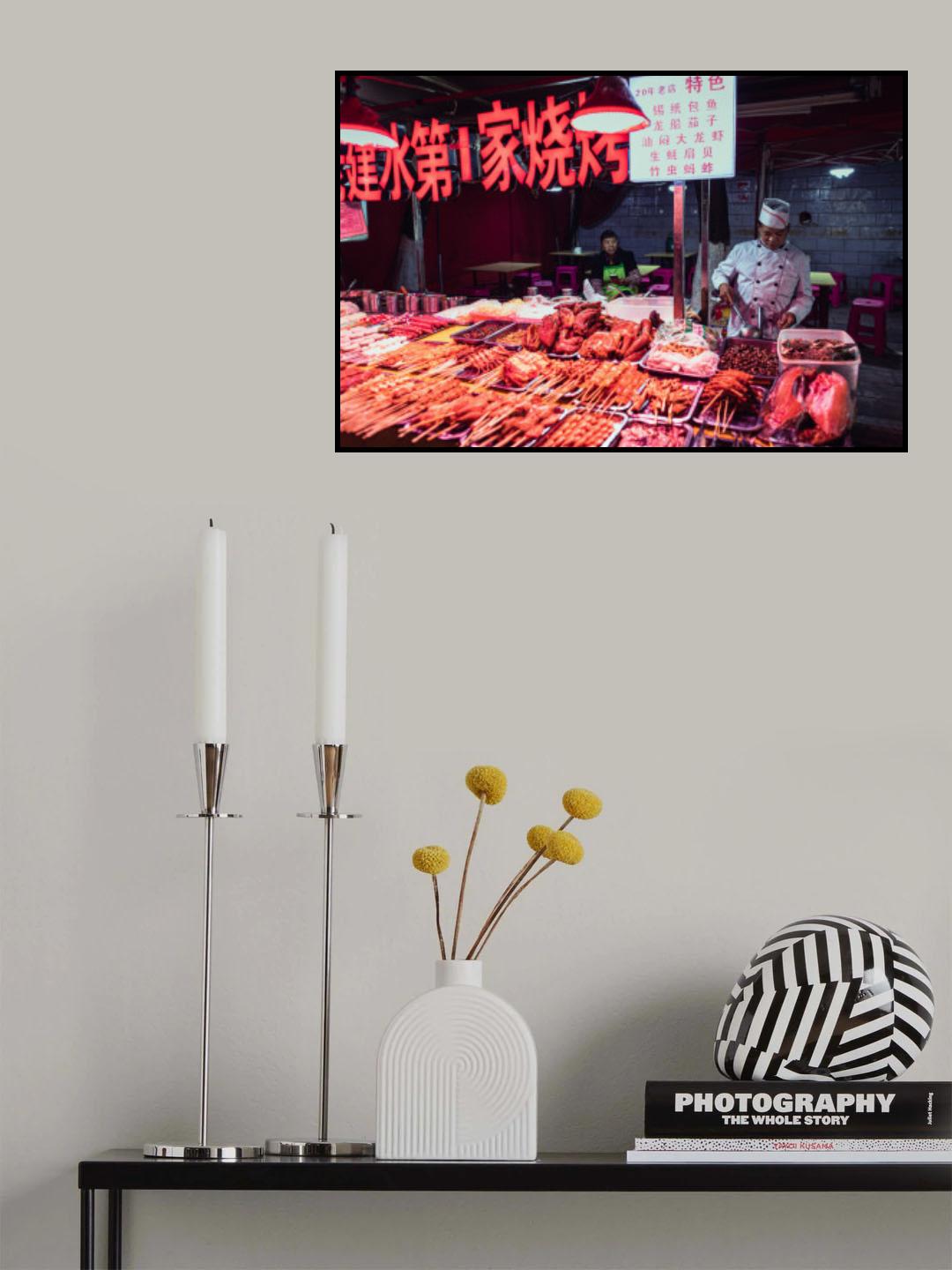 Chinese street food Poster och Canvastavla