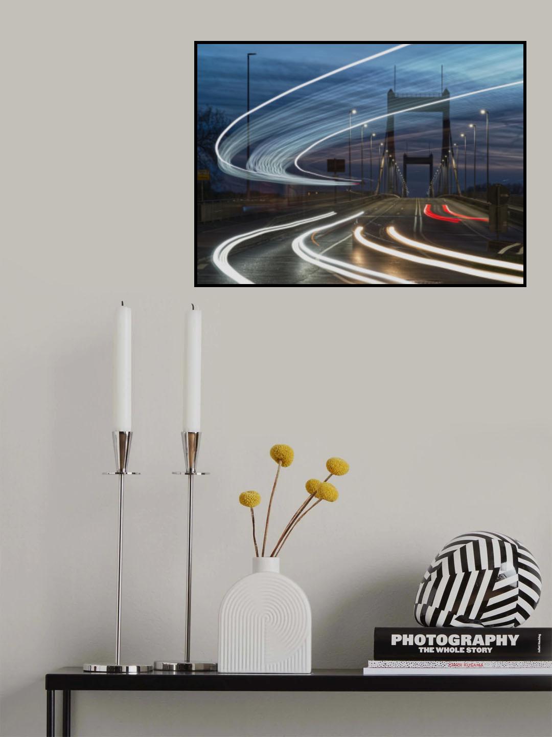 Mysterious light lines Poster och Canvastavla
