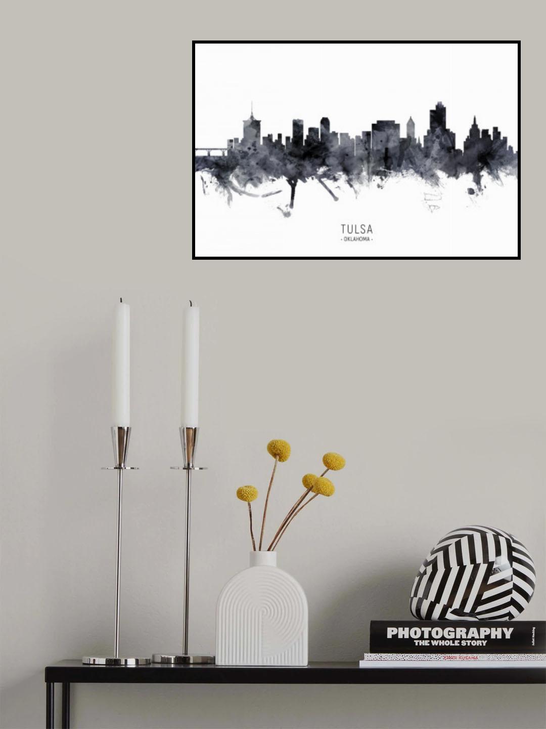 Tulsa Oklahoma Skyline Poster och Canvastavla