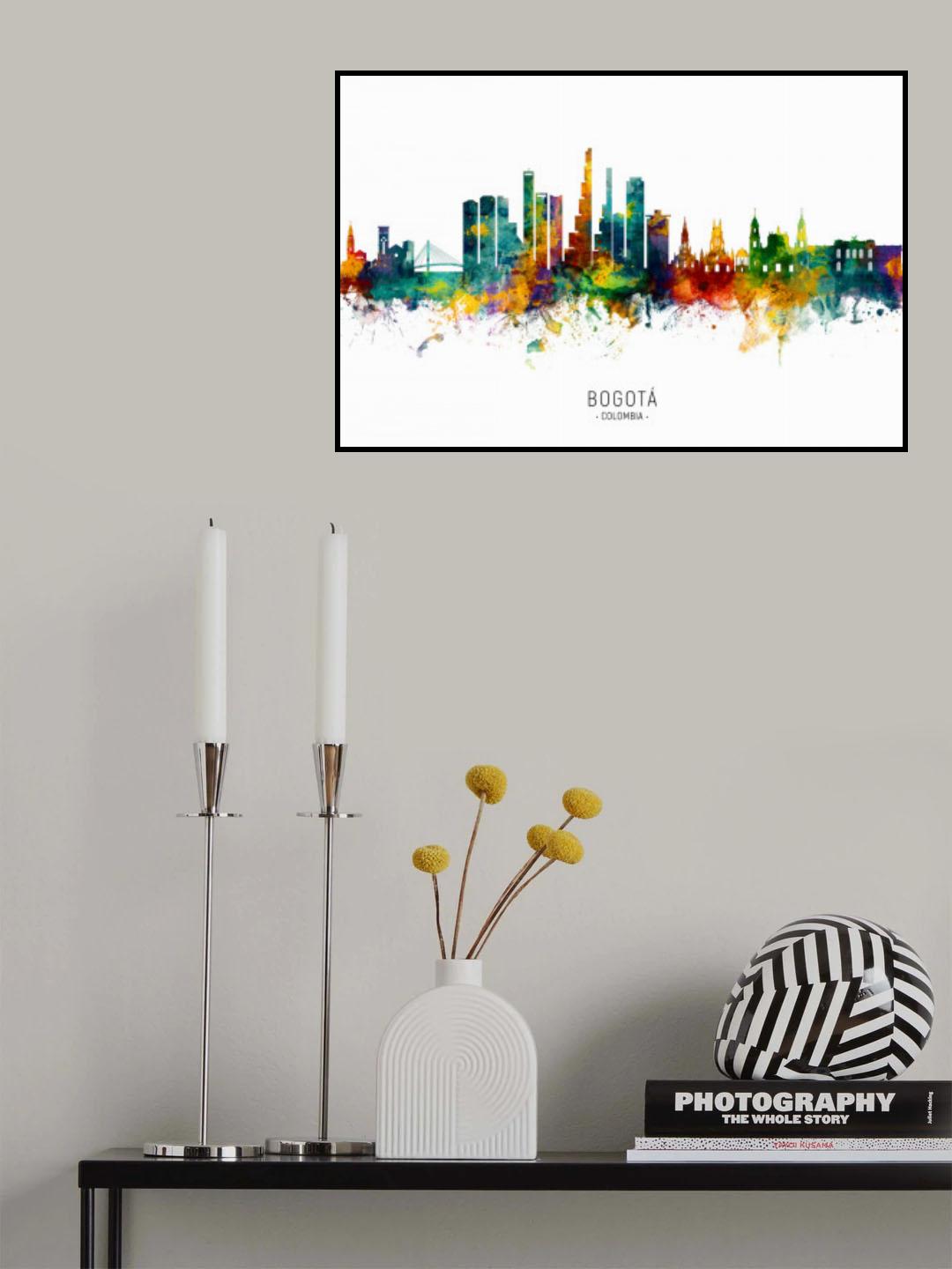 Bogotá Colombia Skyline Poster och Canvastavla