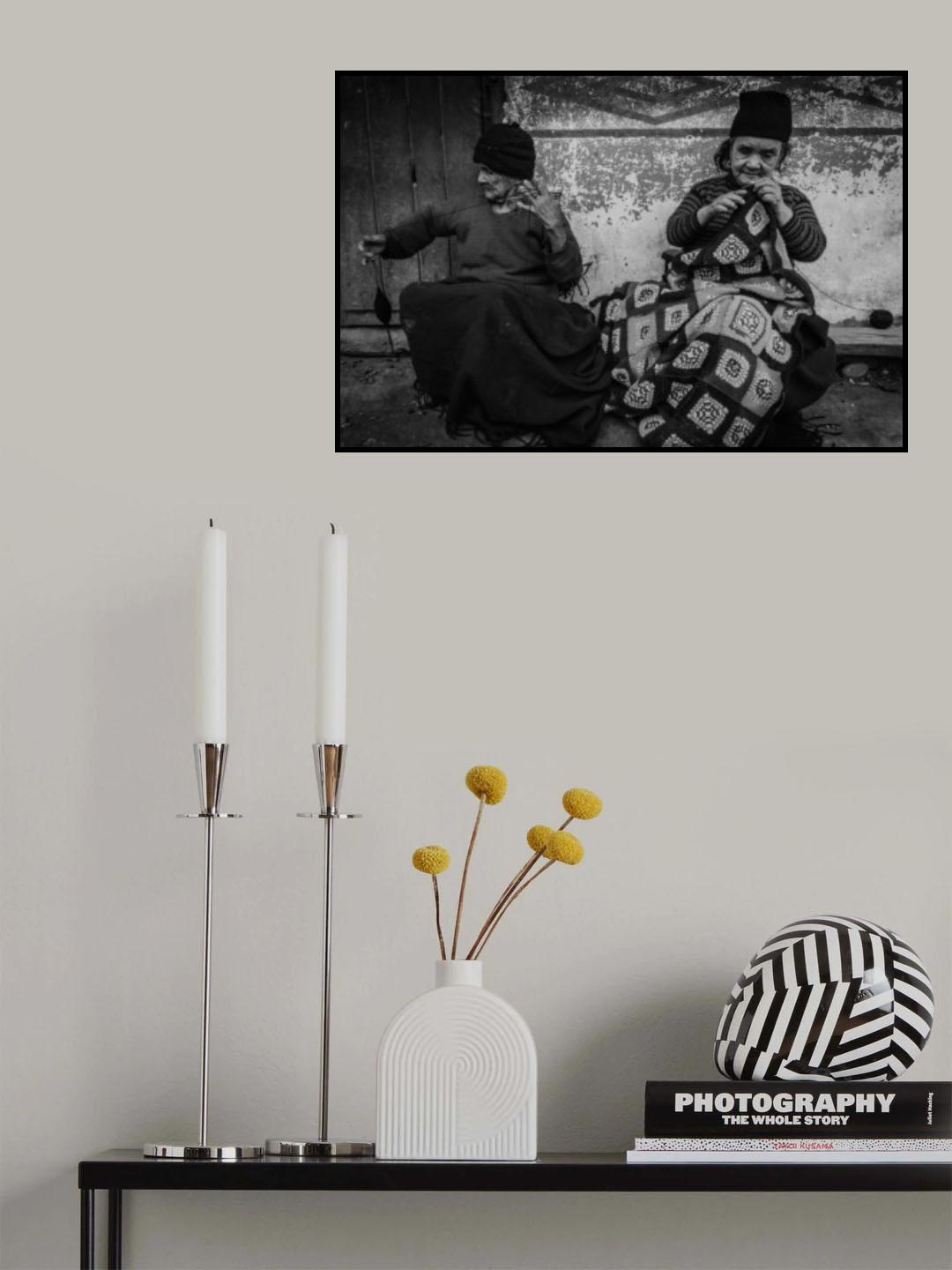 Knitting sisters Poster och Canvastavla