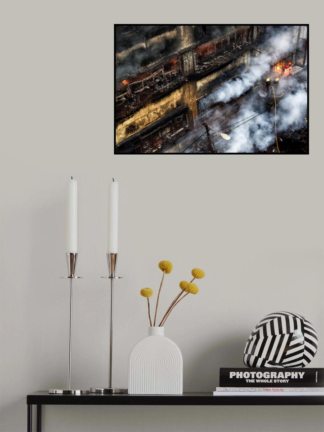 Fire Fighters Poster och Canvastavla