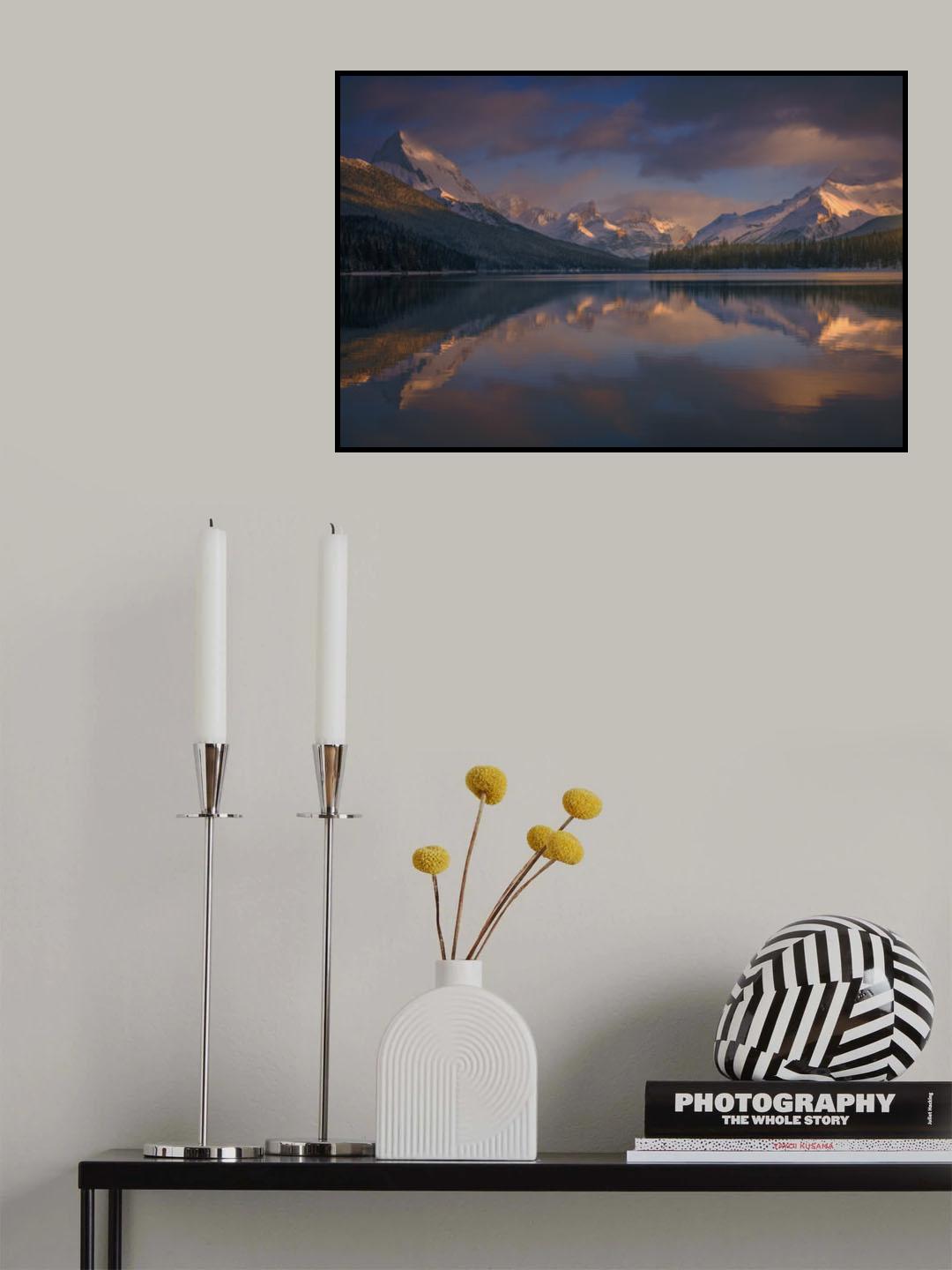 Maligne Lake, Canada Poster och Canvastavla