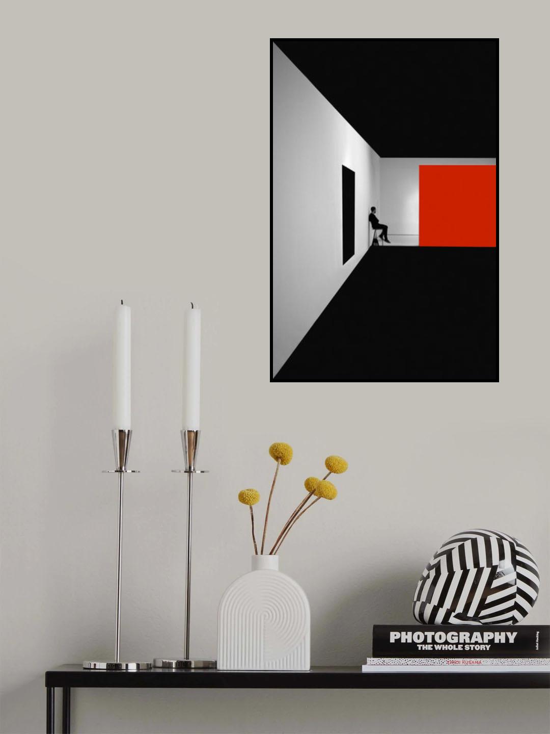 Simple Red Poster och Canvastavla