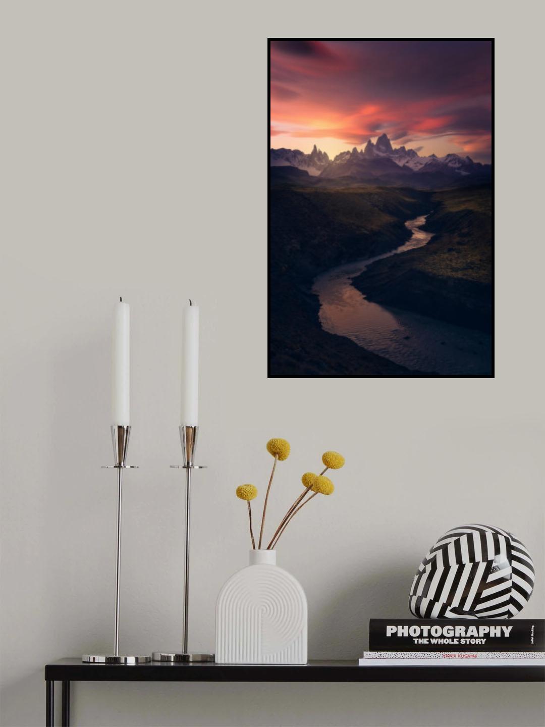 Patagonian Peaks Poster och Canvastavla