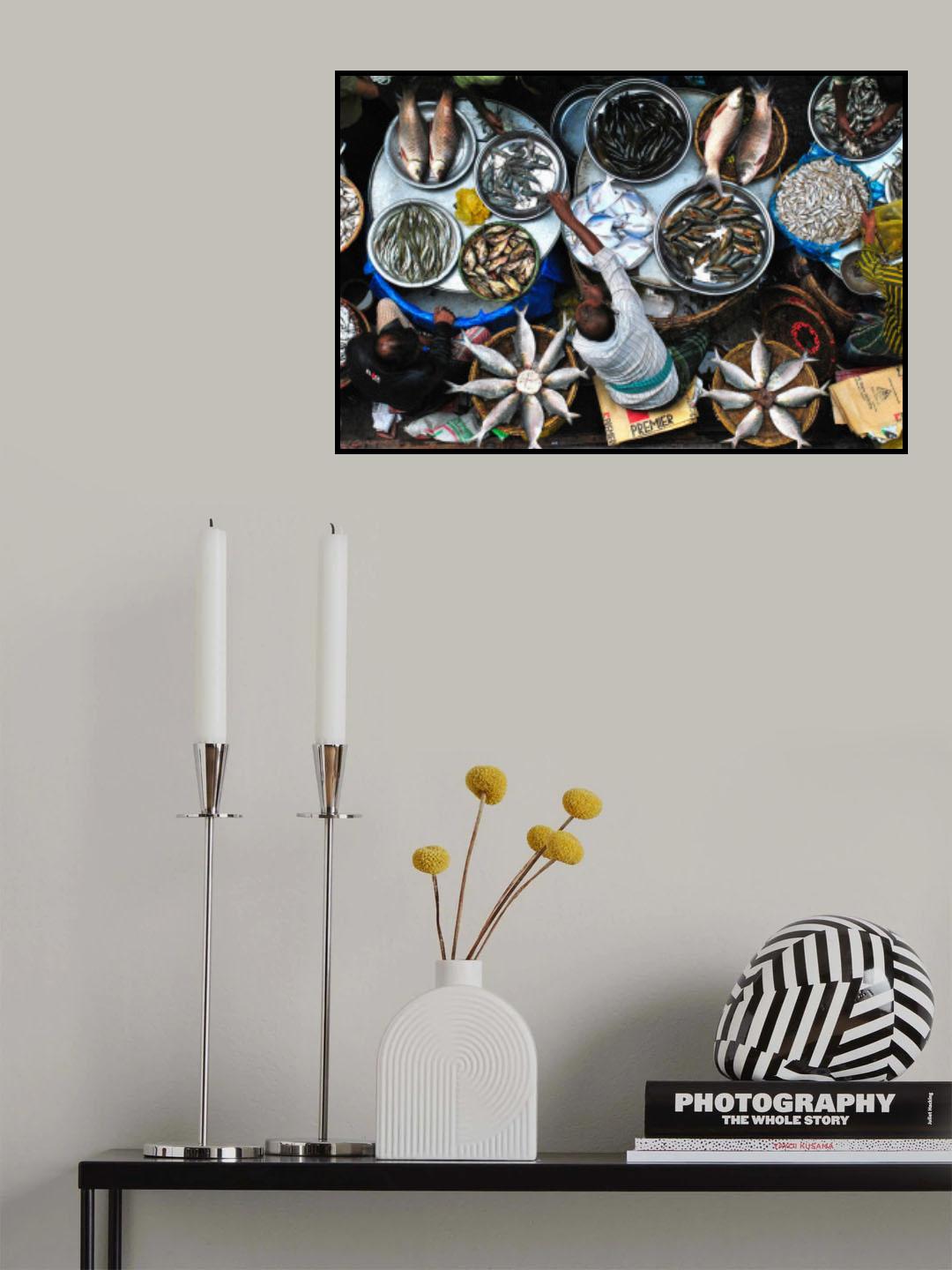 Fish Market Poster och Canvastavla