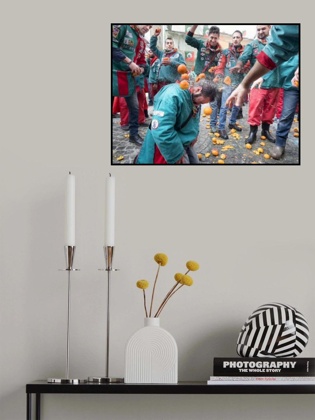 The battle of the oranges Poster och Canvastavla