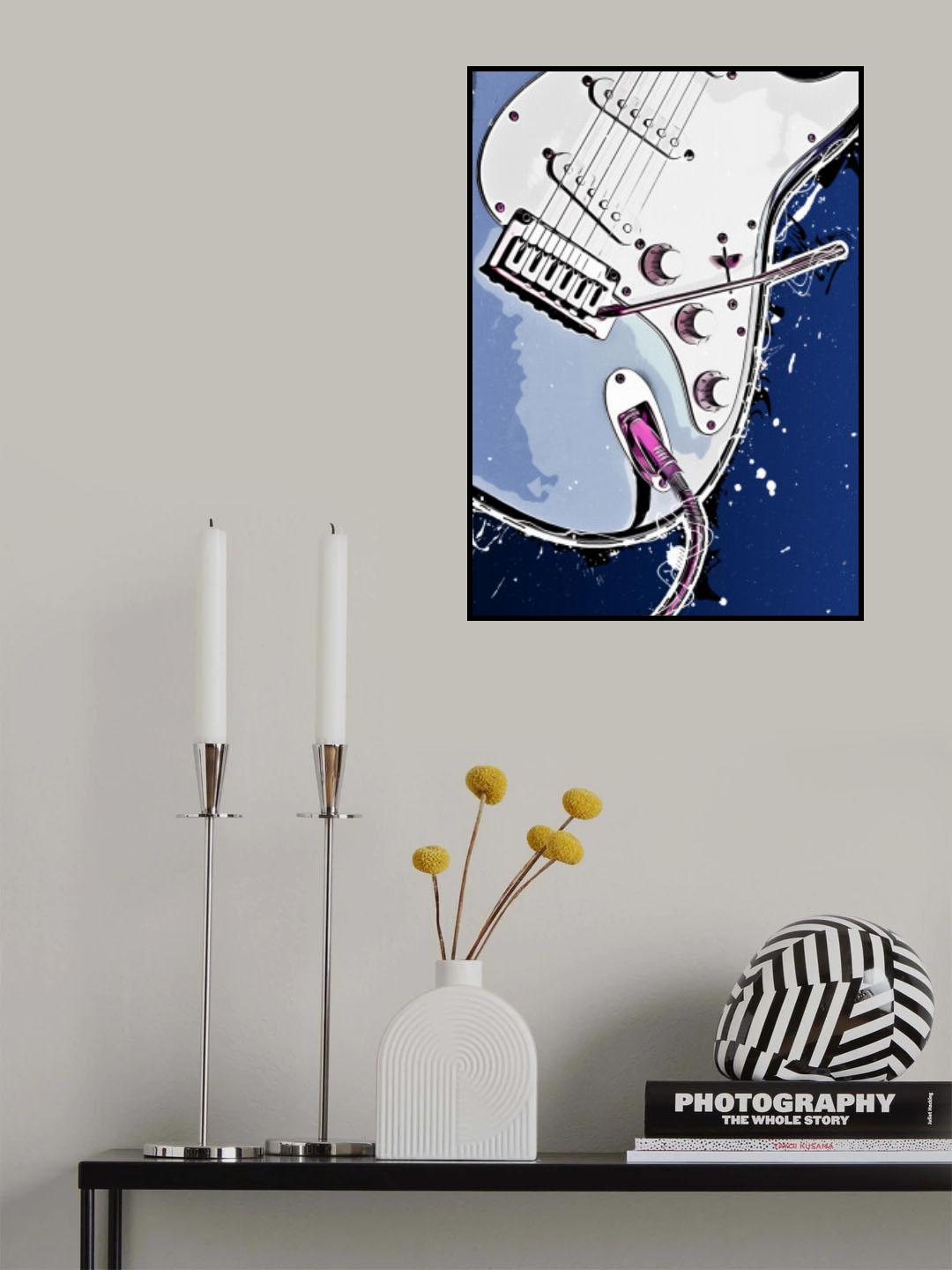 Blue guitar Poster och Canvastavla