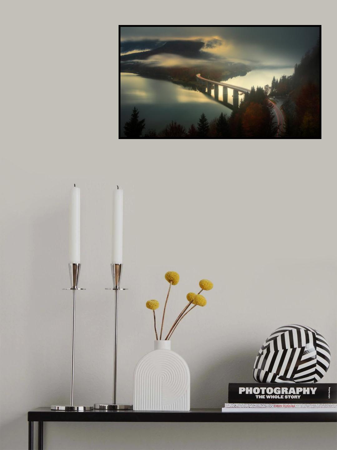 Bridge to the fog Poster och Canvastavla