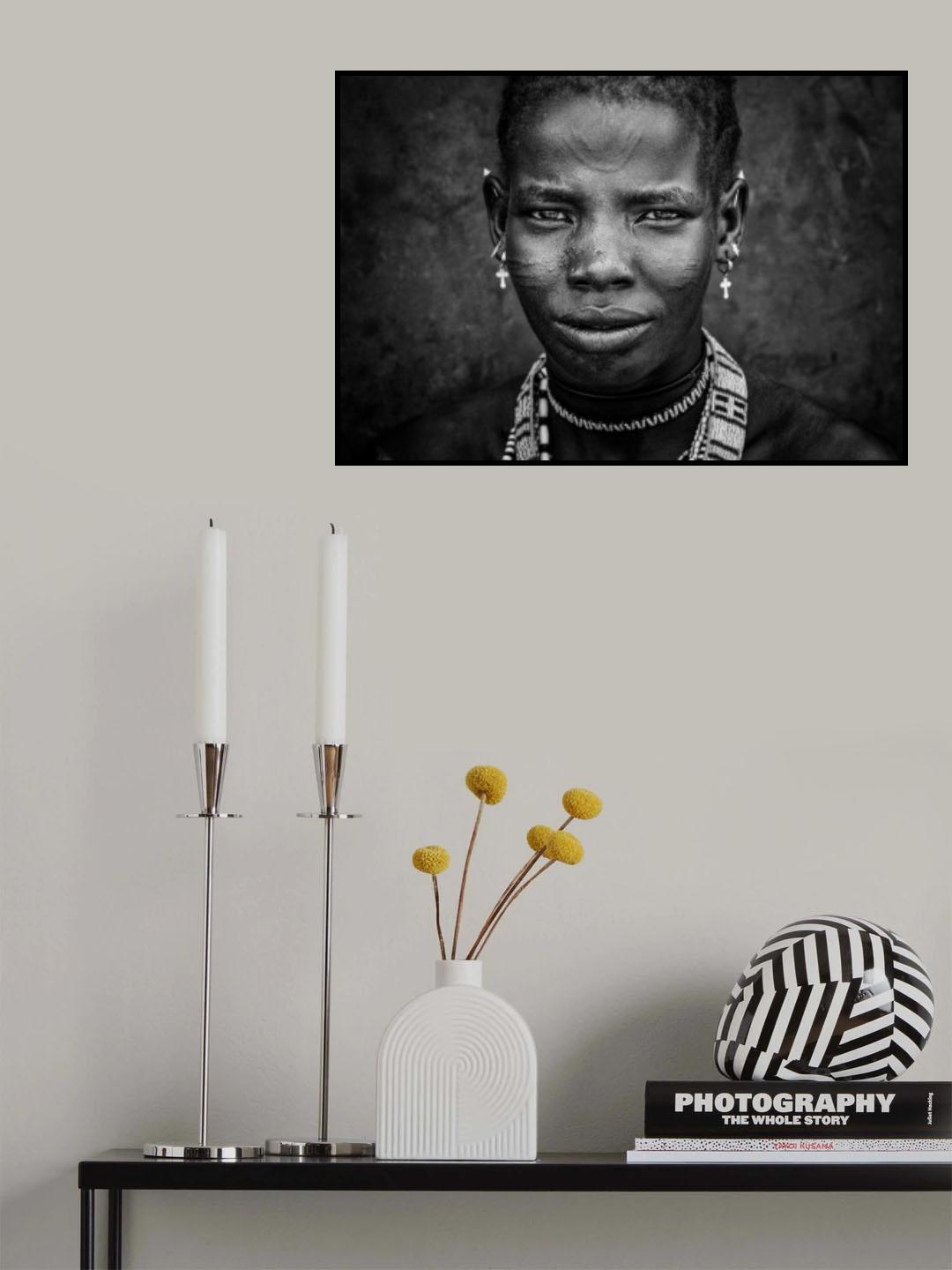 South Sudanian woman. Poster och Canvastavla