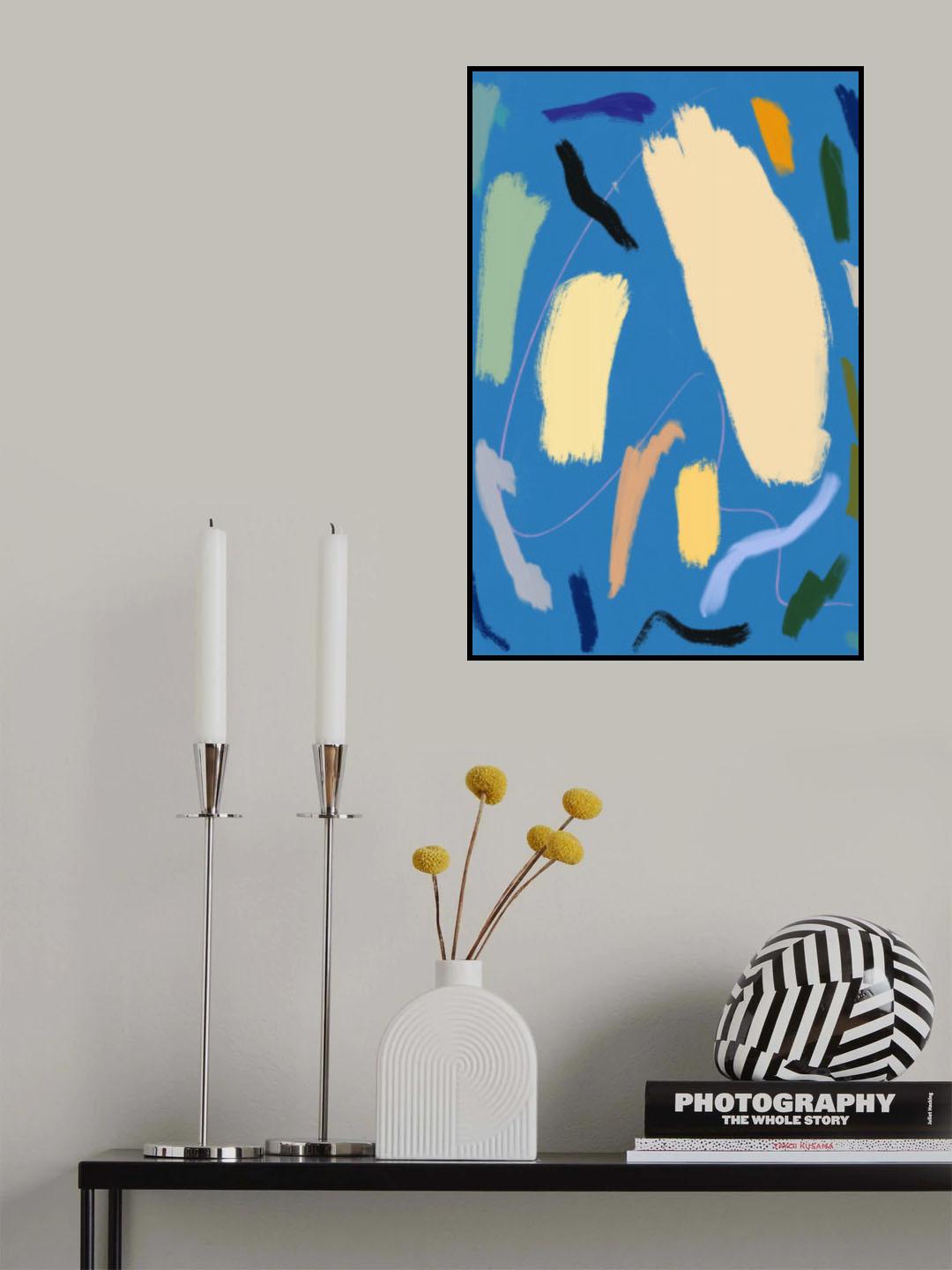 Color strokes 02 Poster och Canvastavla