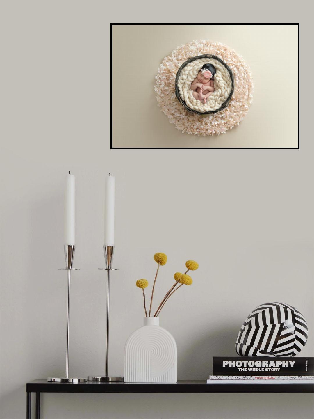 Theodora's floral bed Poster och Canvastavla