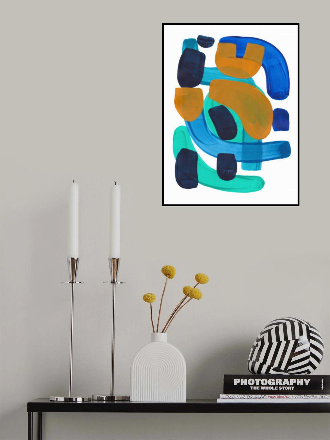 Sea Gold Poster och Canvastavla