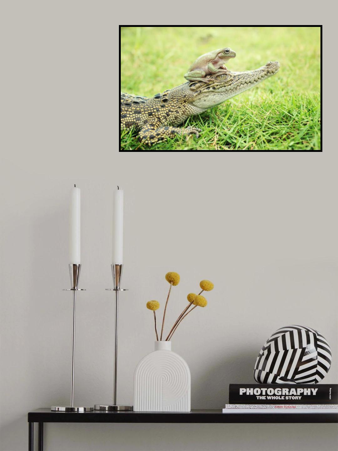 crocodile and toad Poster och Canvastavla