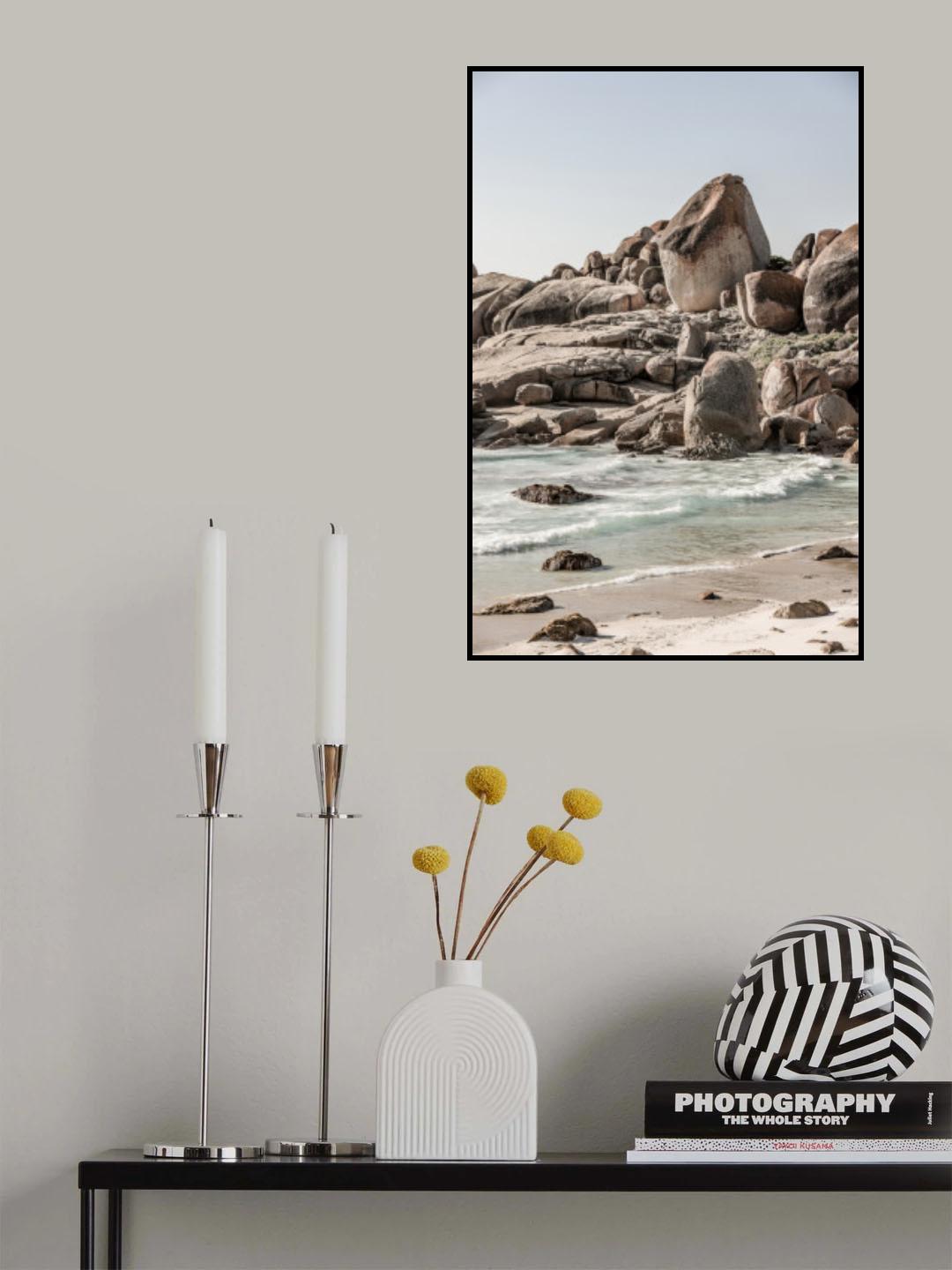 Champagne Beach Poster och Canvastavla