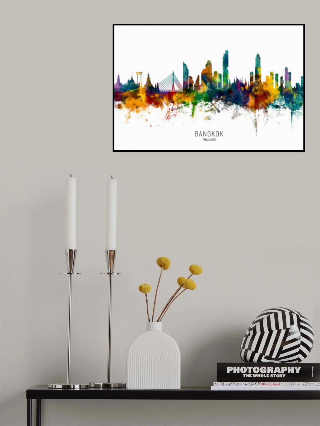 Bangkok Thailand Skyline Poster och Canvastavla