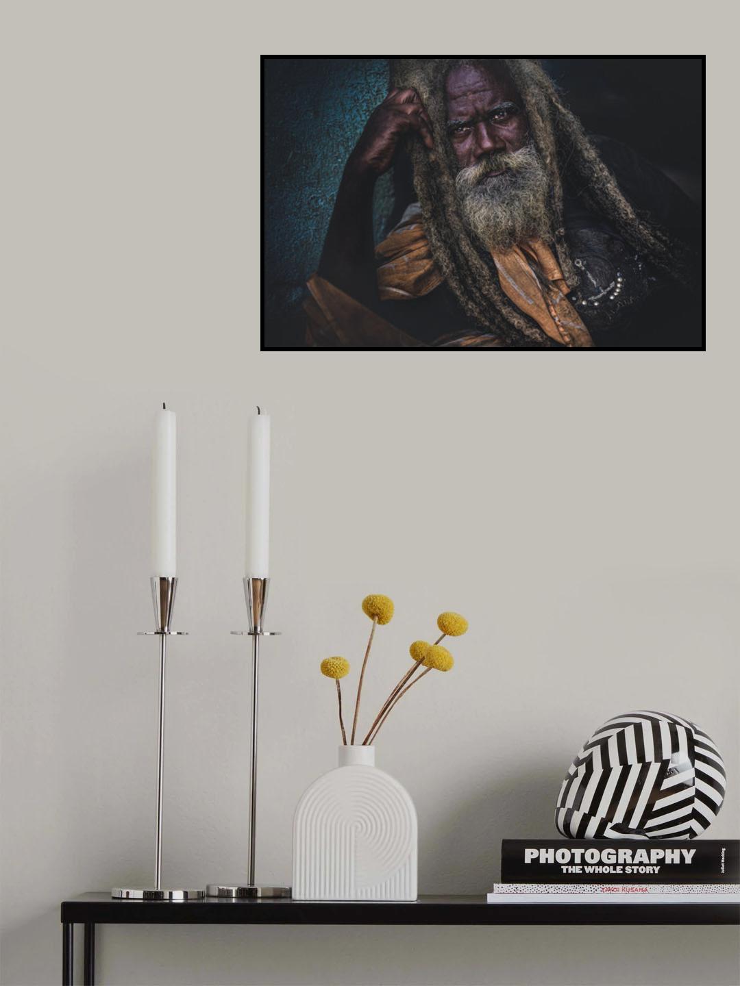 Rasta man from Belo sur Tsiribina Poster och Canvastavla