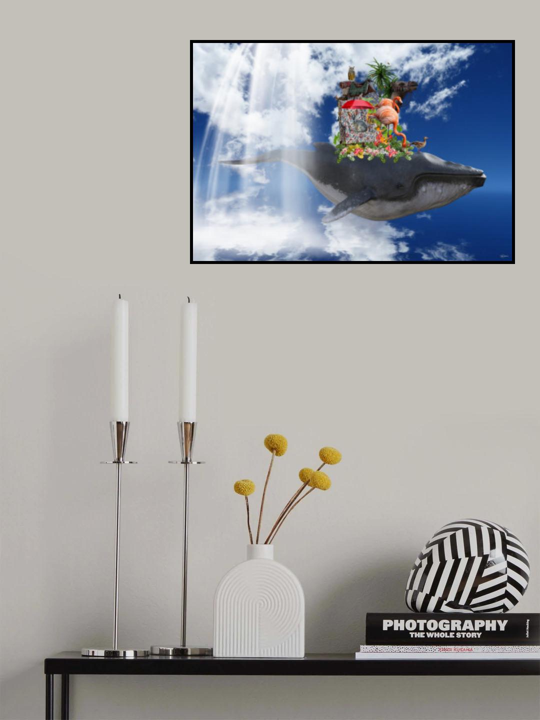 Floppy the Whale Poster och Canvastavla