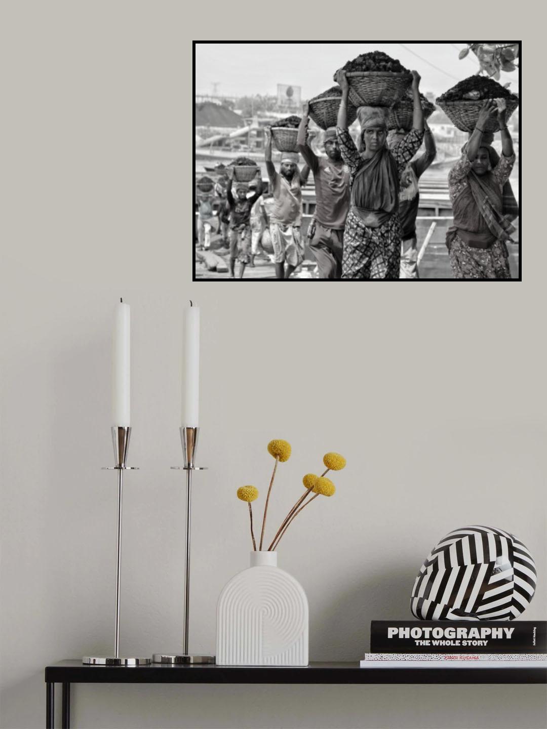 Unloading coal Poster och Canvastavla